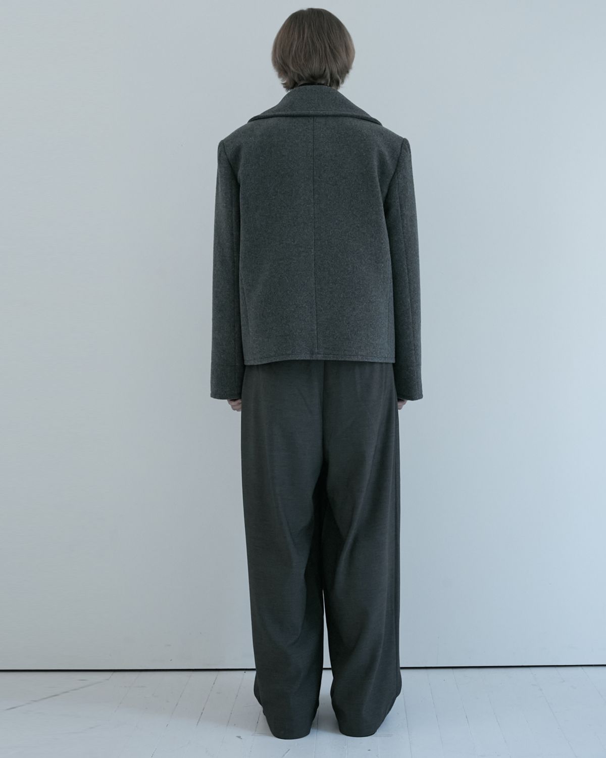 키류(KIRYU) PEA COAT (GRAY)
