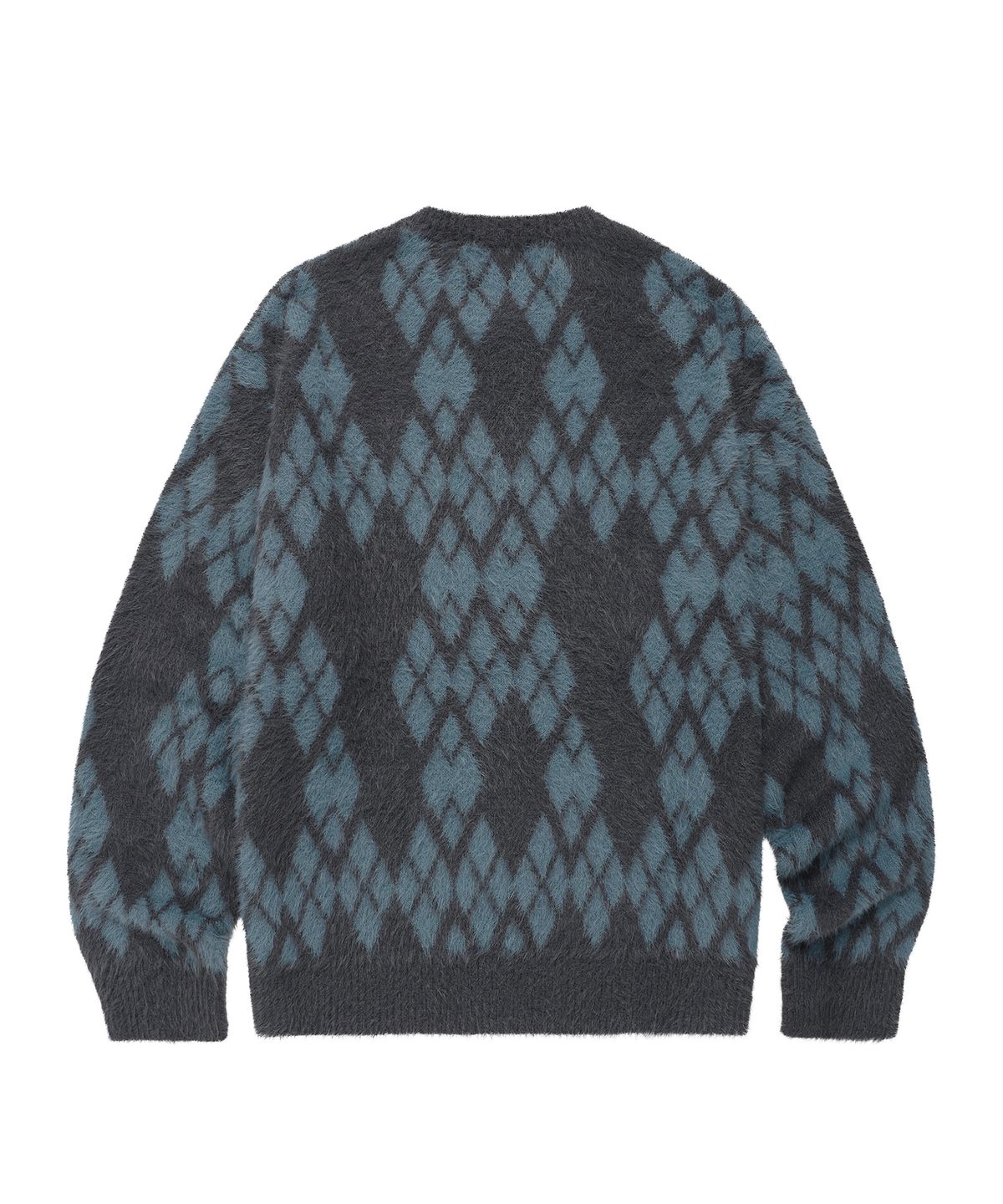 더바이닐하우스(THEVINYLHOUSE) ARGYLE SWEATER GREY