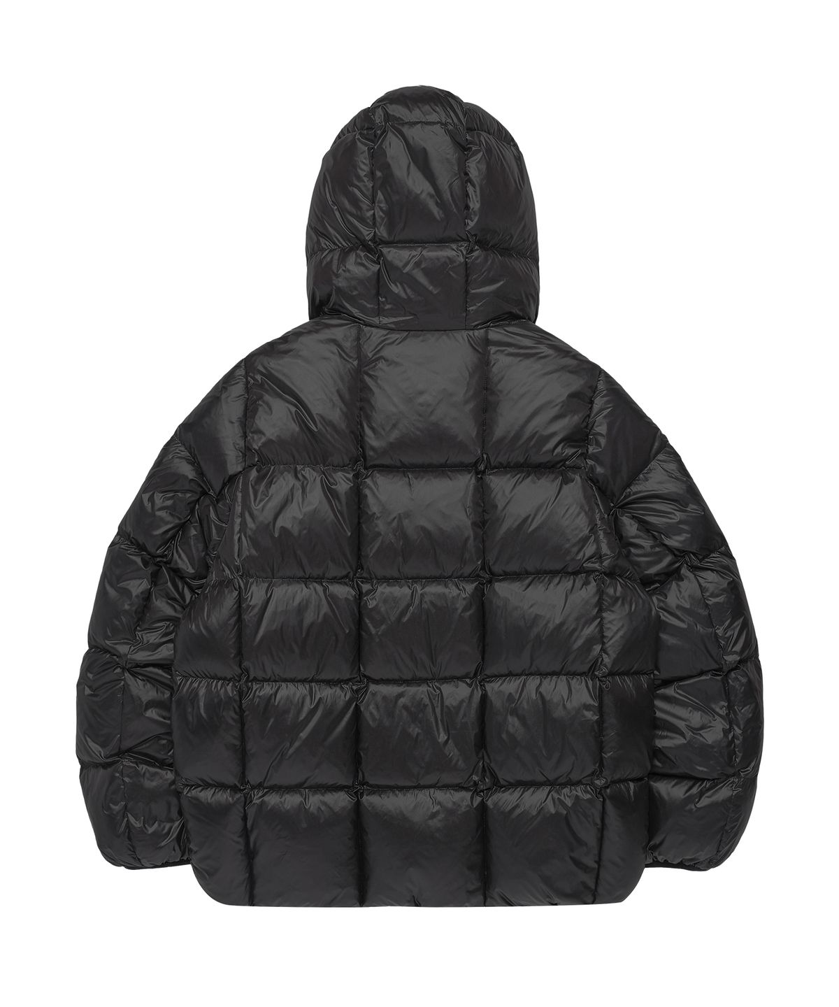 더바이닐하우스(THEVINYLHOUSE) HOODED DUCK DOWN JACKET BLACK