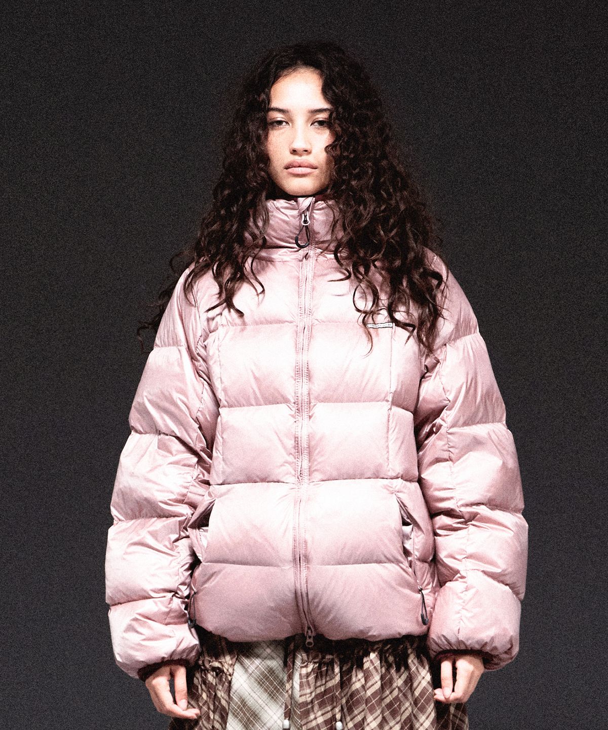 더바이닐하우스(THEVINYLHOUSE) HOODED DUCK DOWN JACKET PINK