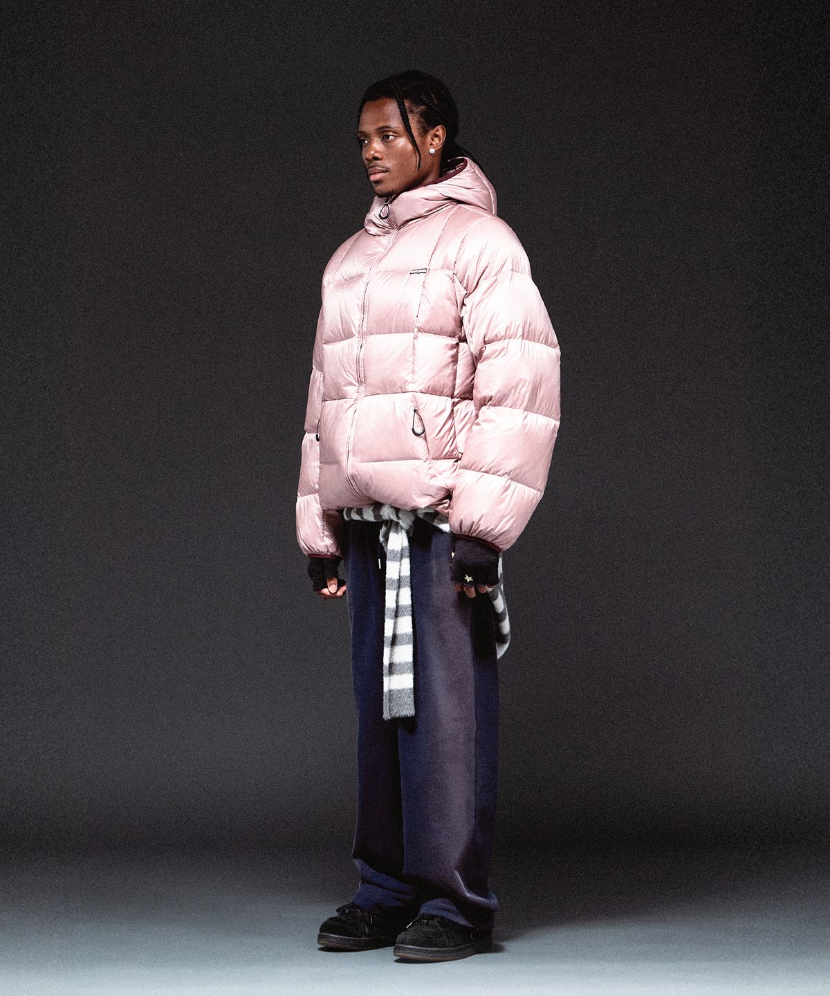 더바이닐하우스(THEVINYLHOUSE) HOODED DUCK DOWN JACKET PINK