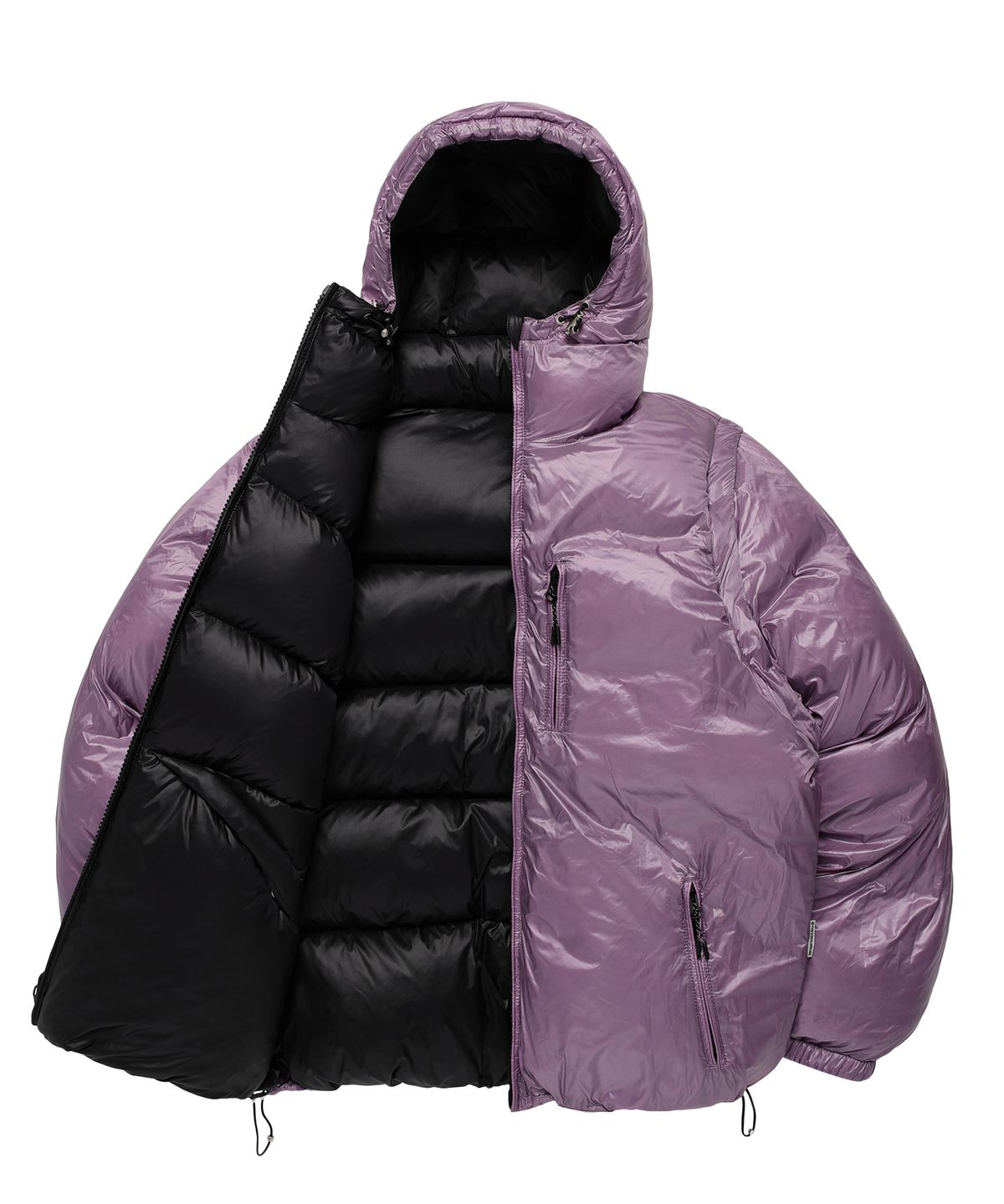 더바이닐하우스(THEVINYLHOUSE) REVERSIBLE PADDED JACKET BLACK