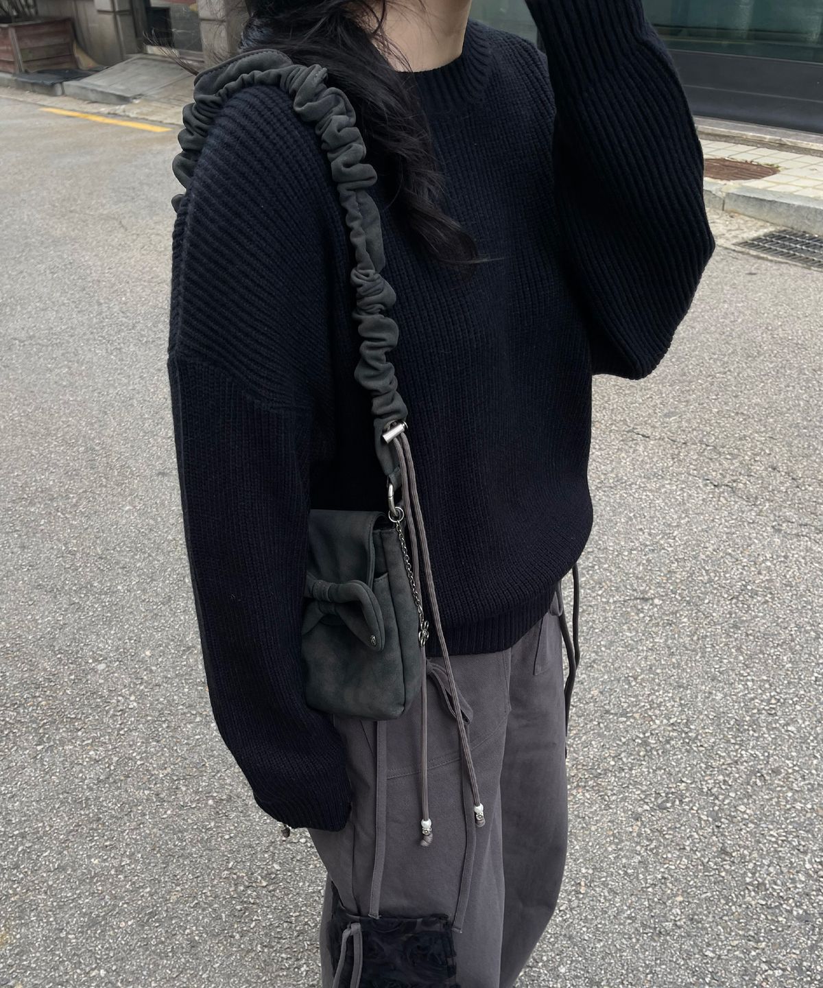 시월107(SIWL107) Fortune Bag (Antique Black)
