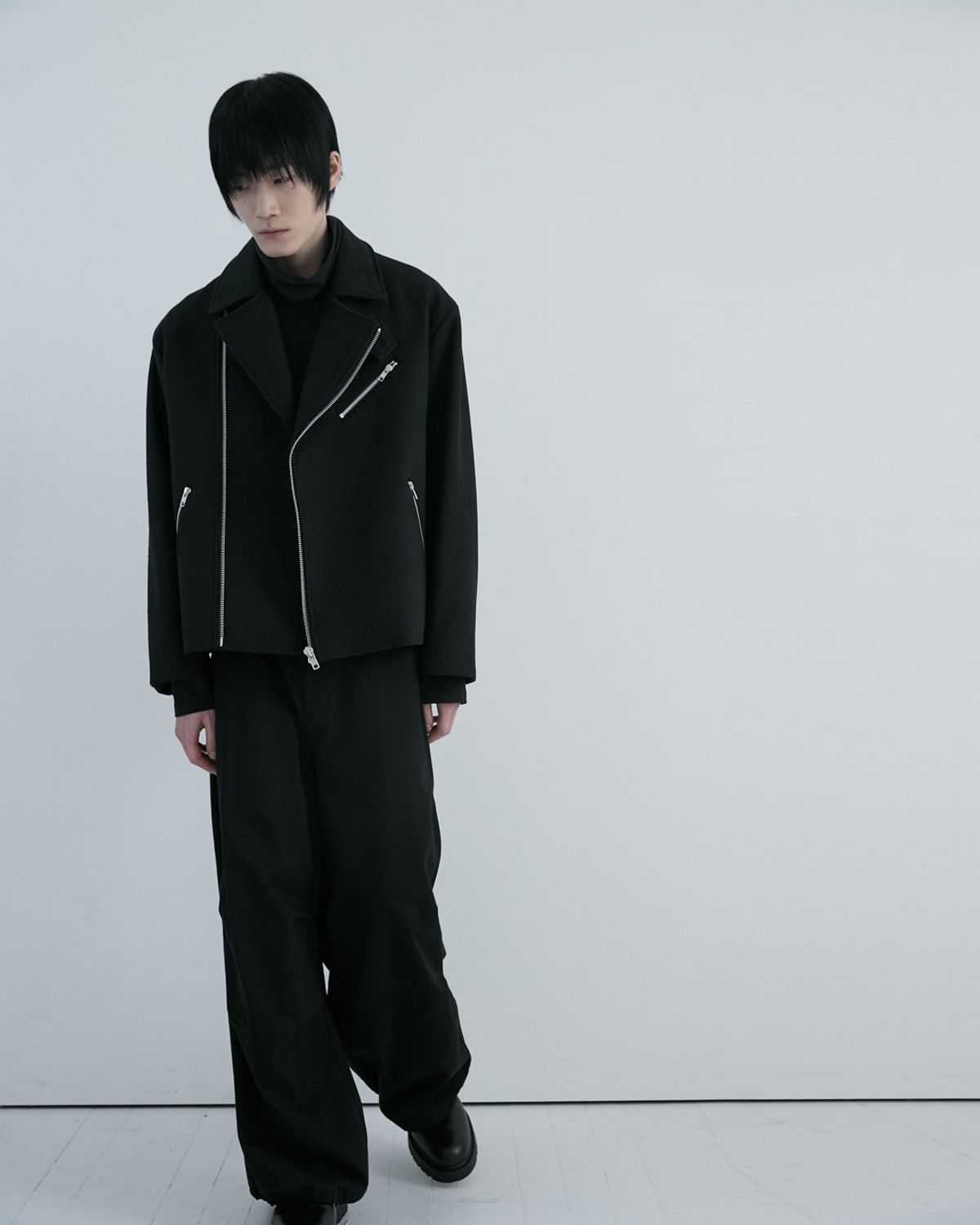 키류(KIRYU) RIDERS COAT (BLACK)