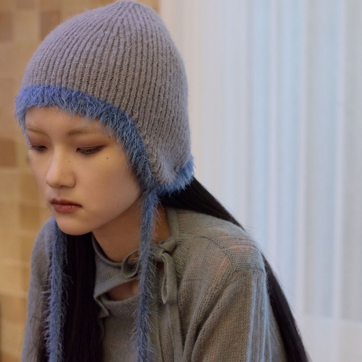 에스미어(SMIEUR) 울렌 비니 (그레이)