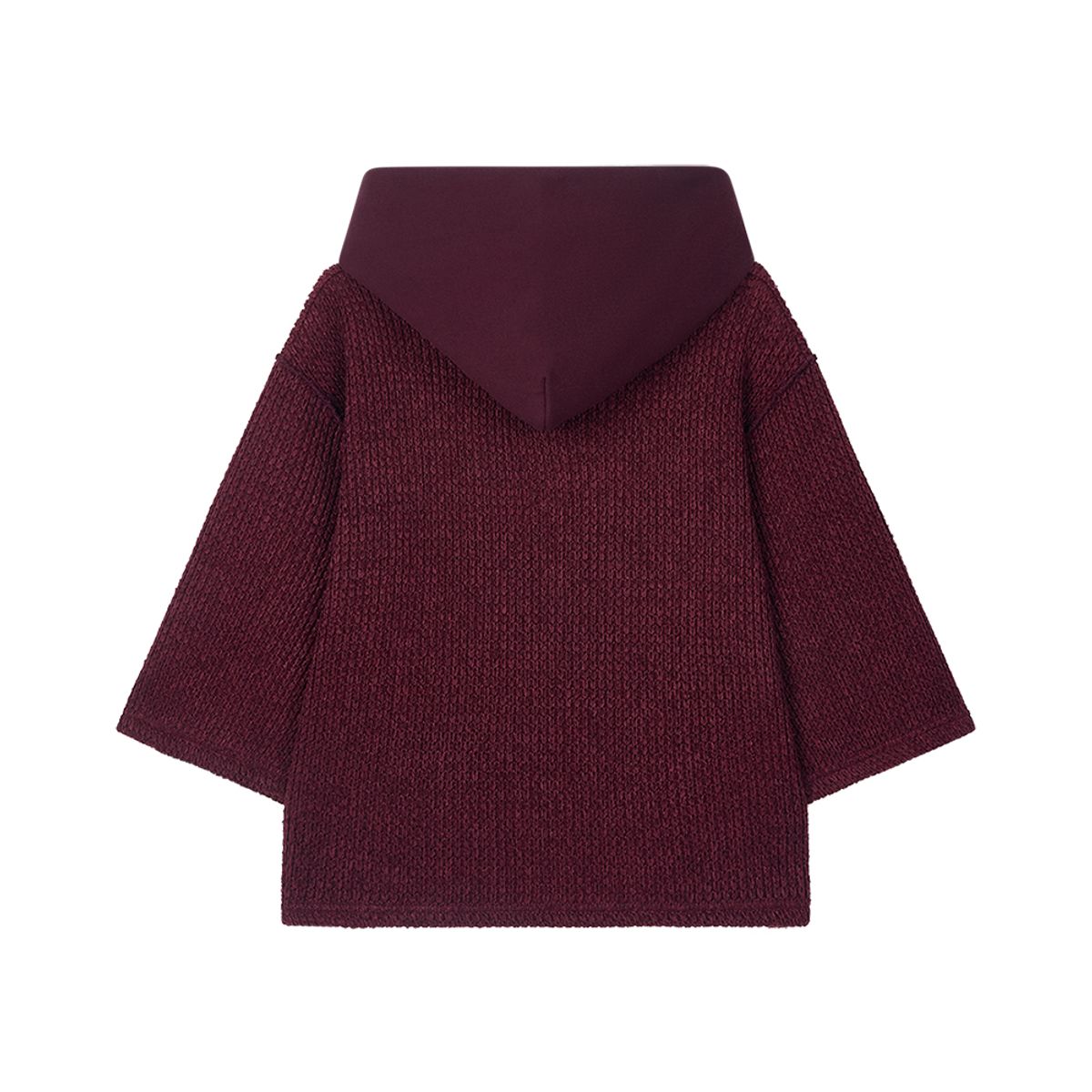 솜속(SOMSOC) ATELIER KNITTED HOODIE_BURGUNDY