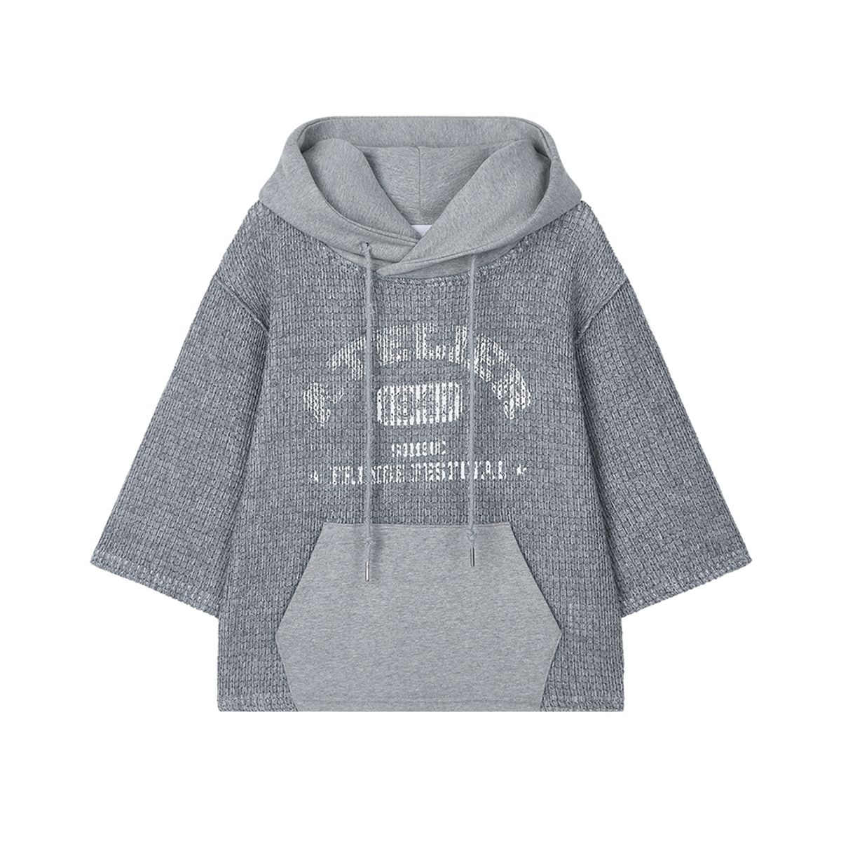 솜속(SOMSOC) ATELIER KNITTED HOODIE_M.GREY