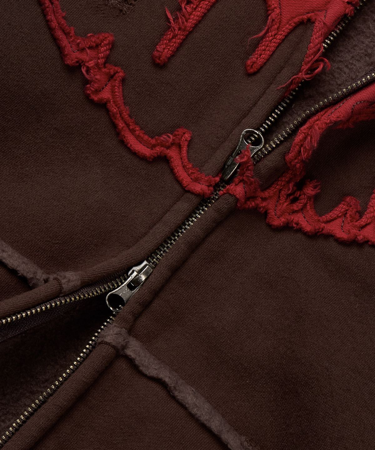 유얼쎄시(YOUR SASSY) Antique Skull Hoodie Zip Up (BROWN)