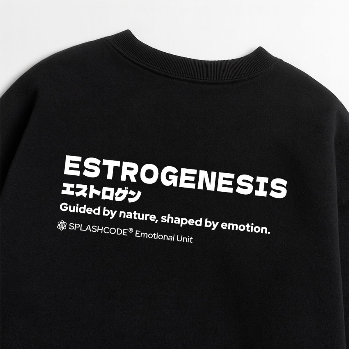 스플래시코드(SPLASHCODE) 헤비 크루넥 맨투맨 블랙 - 에겐(Estrogen)