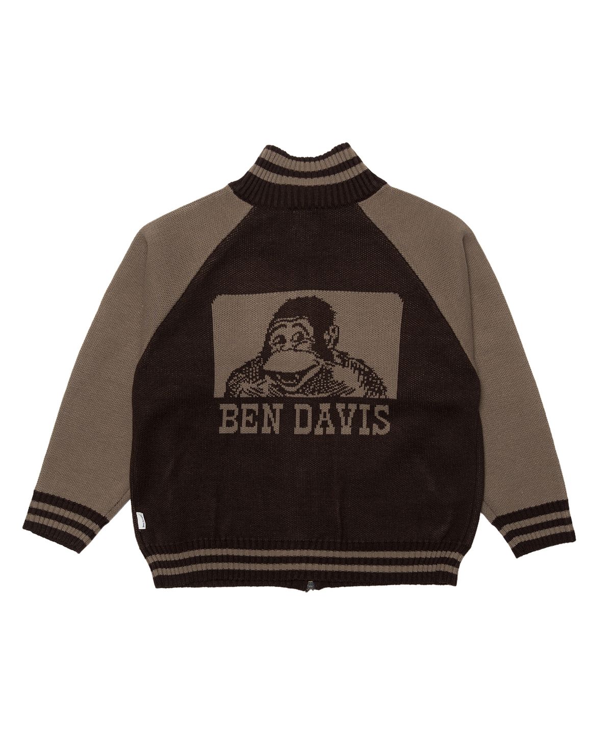 벤 데이비스(BEN DAVIS) 코위찬 스웨터 브라운x베이지