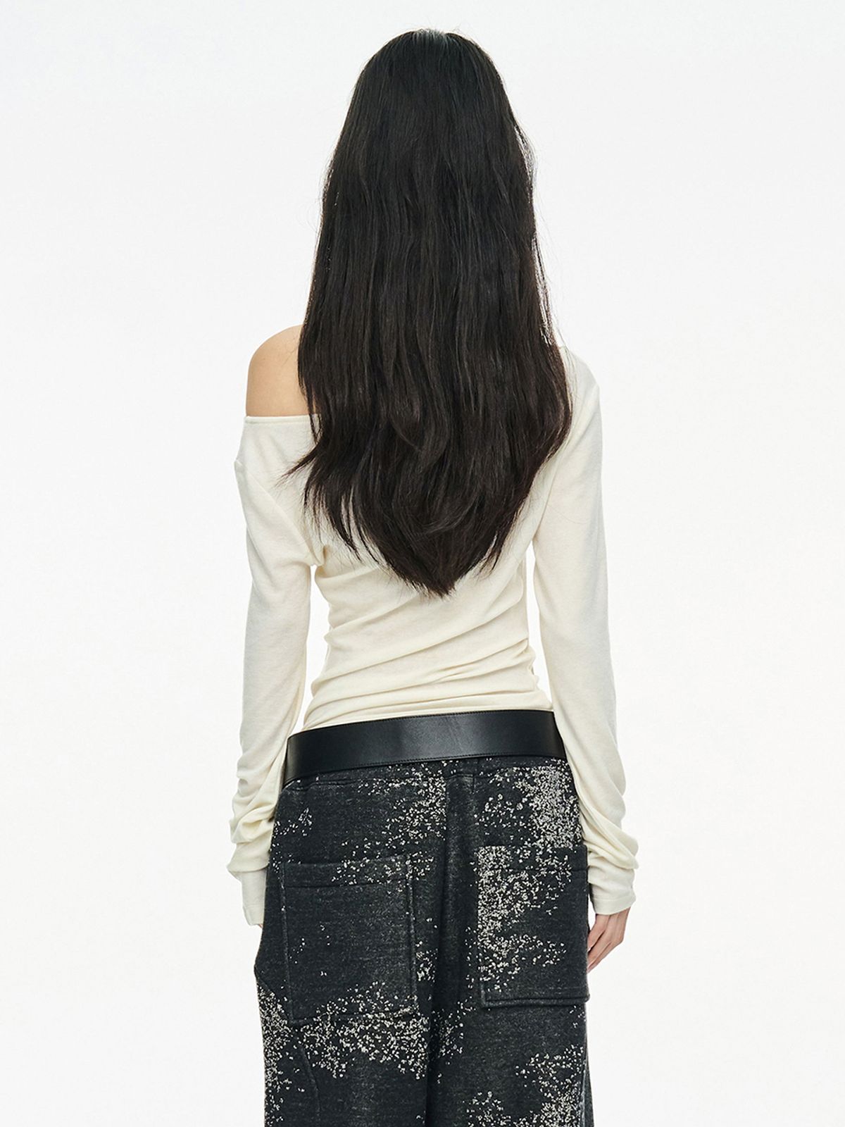 세릭(CERRIC) LAYERED HALTER TOP / IVORY
