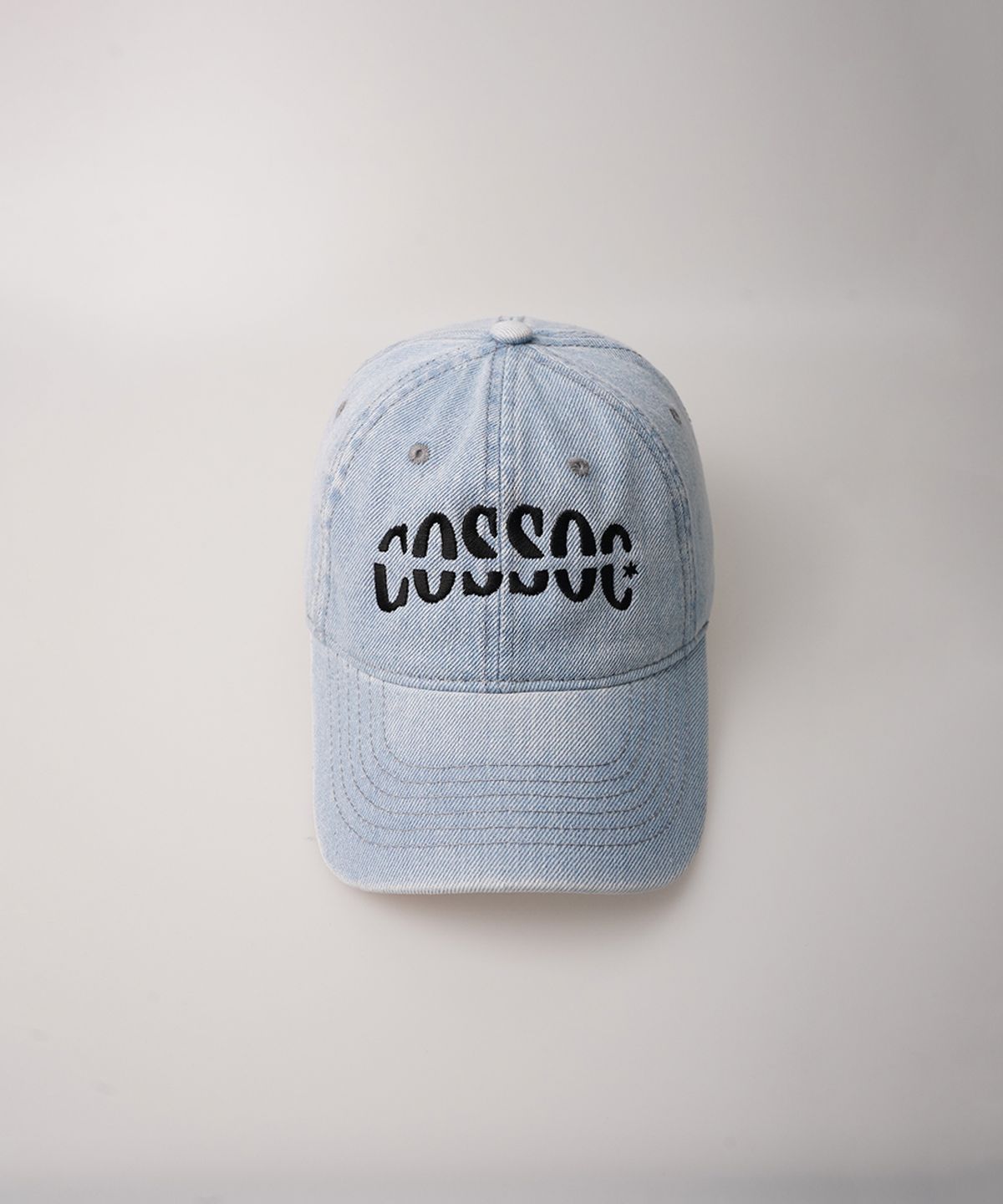 코소(COSO) 텍스트 로고 데님 워시드 볼캡 (3 COLORS)