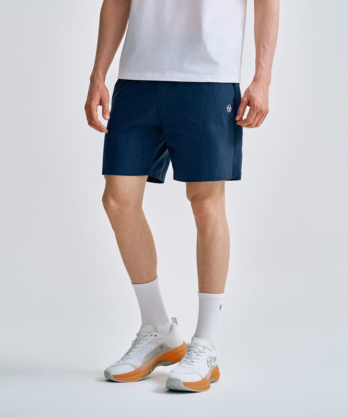 세르지오 타키니(SERGIO TACCHINI) M 에센셜 7인치 반바지 (Navy)