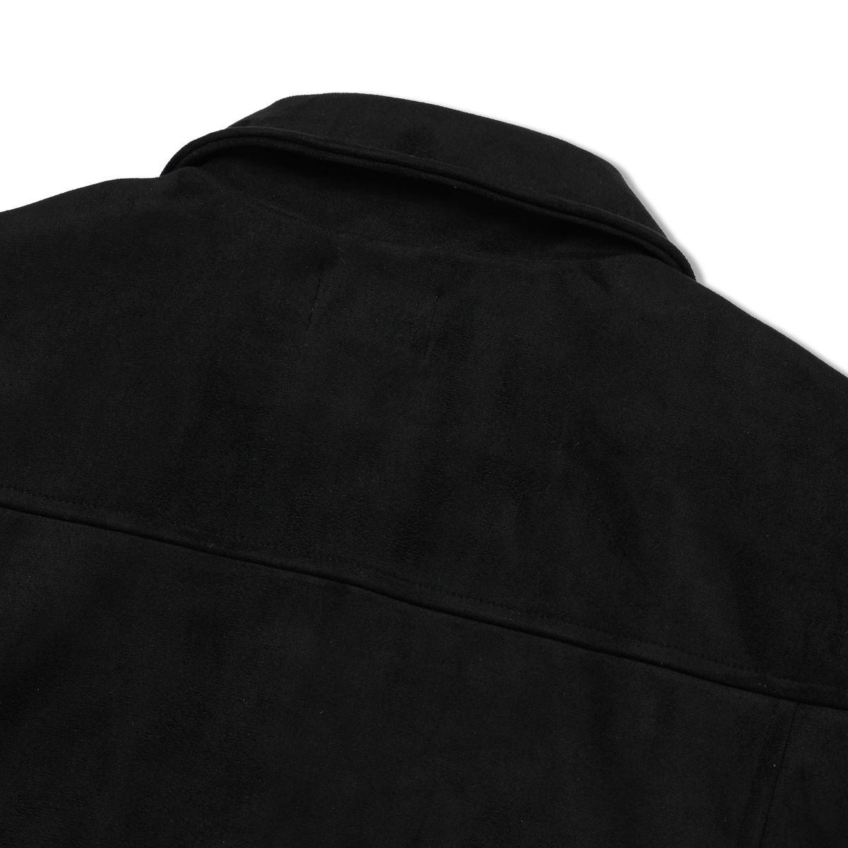 앤드어게인(ANDAGAIN) 미니멀 스웨이드 카라 자켓 (블랙