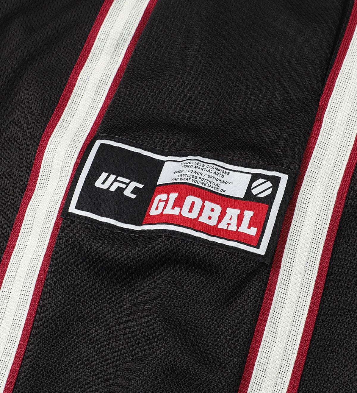 유에프씨 스포츠(UFC SPORT) UFC 사이드 라인 오버핏 트랙 팬츠 블랙 U2TPX1302BK