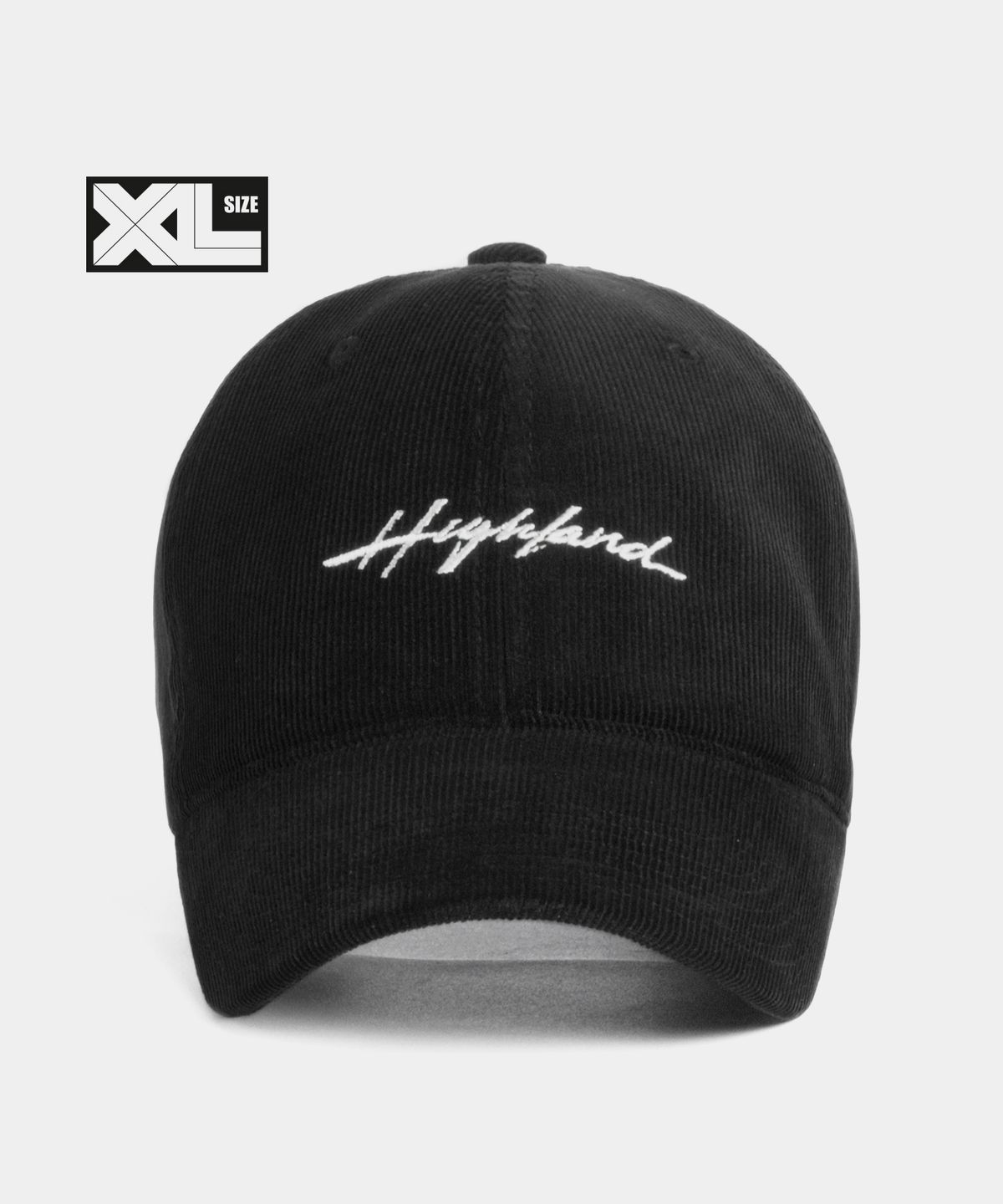 플래토(PLATEAU) 빅사이즈 코듀로이 볼캡 XL HIGHLAND CODU CAP BLACK