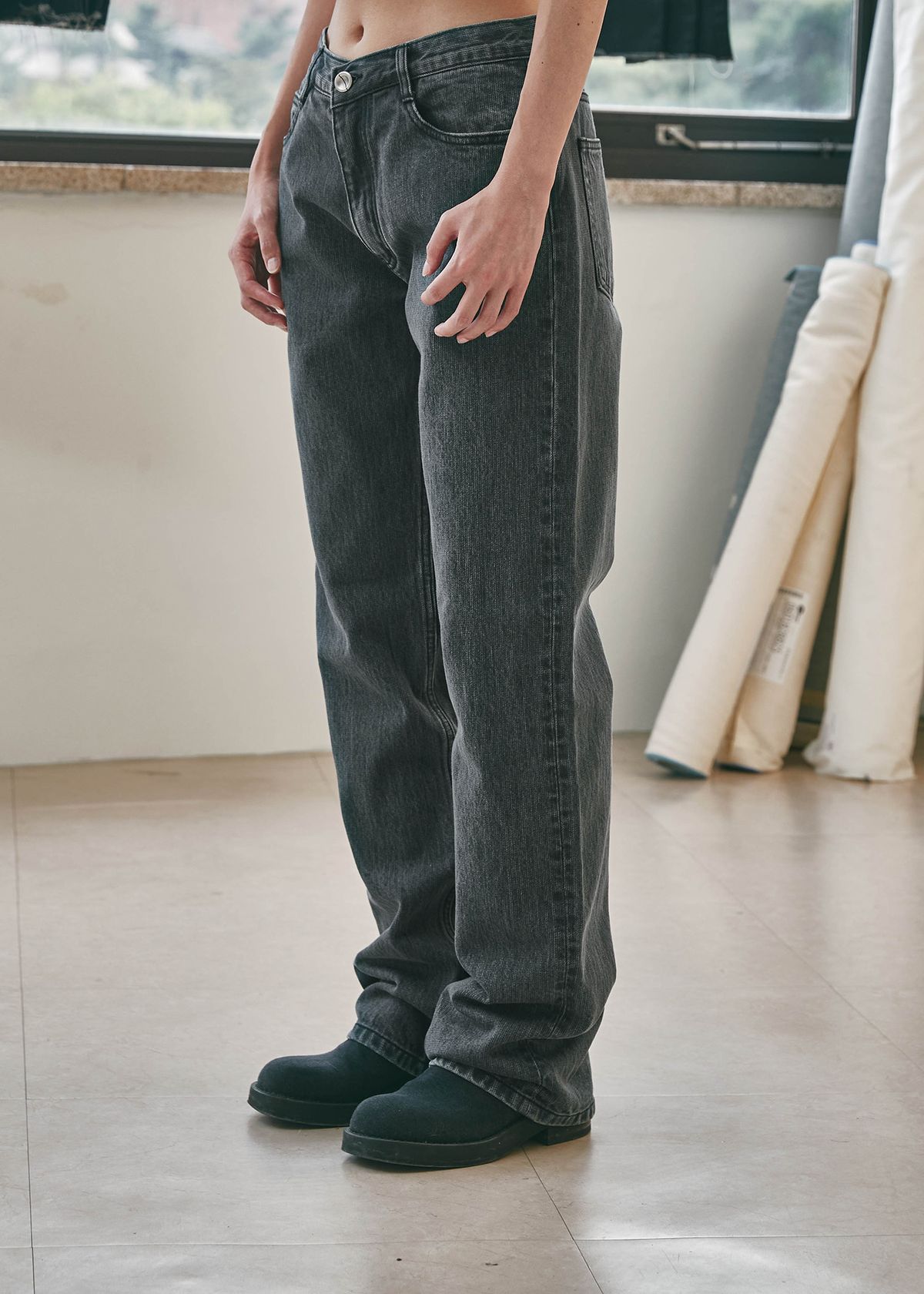 세븐틴엔드(17END) F 010 STRIPED DENIM JEANS