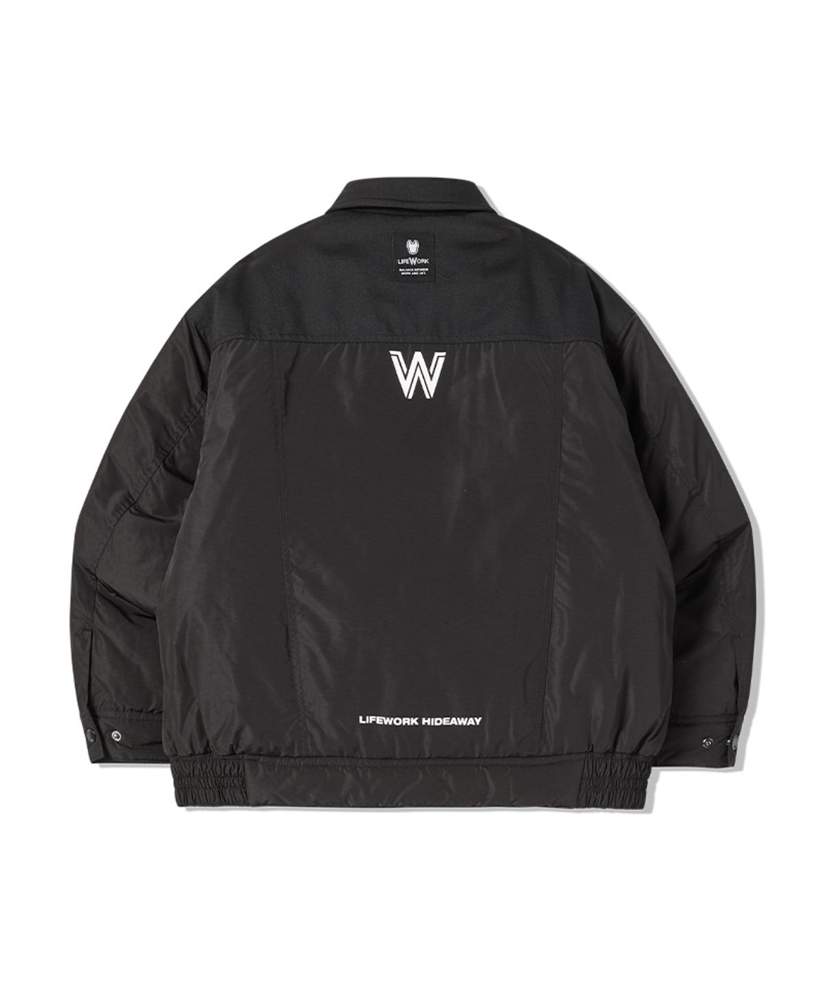 라이프워크 키즈(LIFEWORK KIDS) 키즈) 컬러블럭 트러커 패딩 점퍼