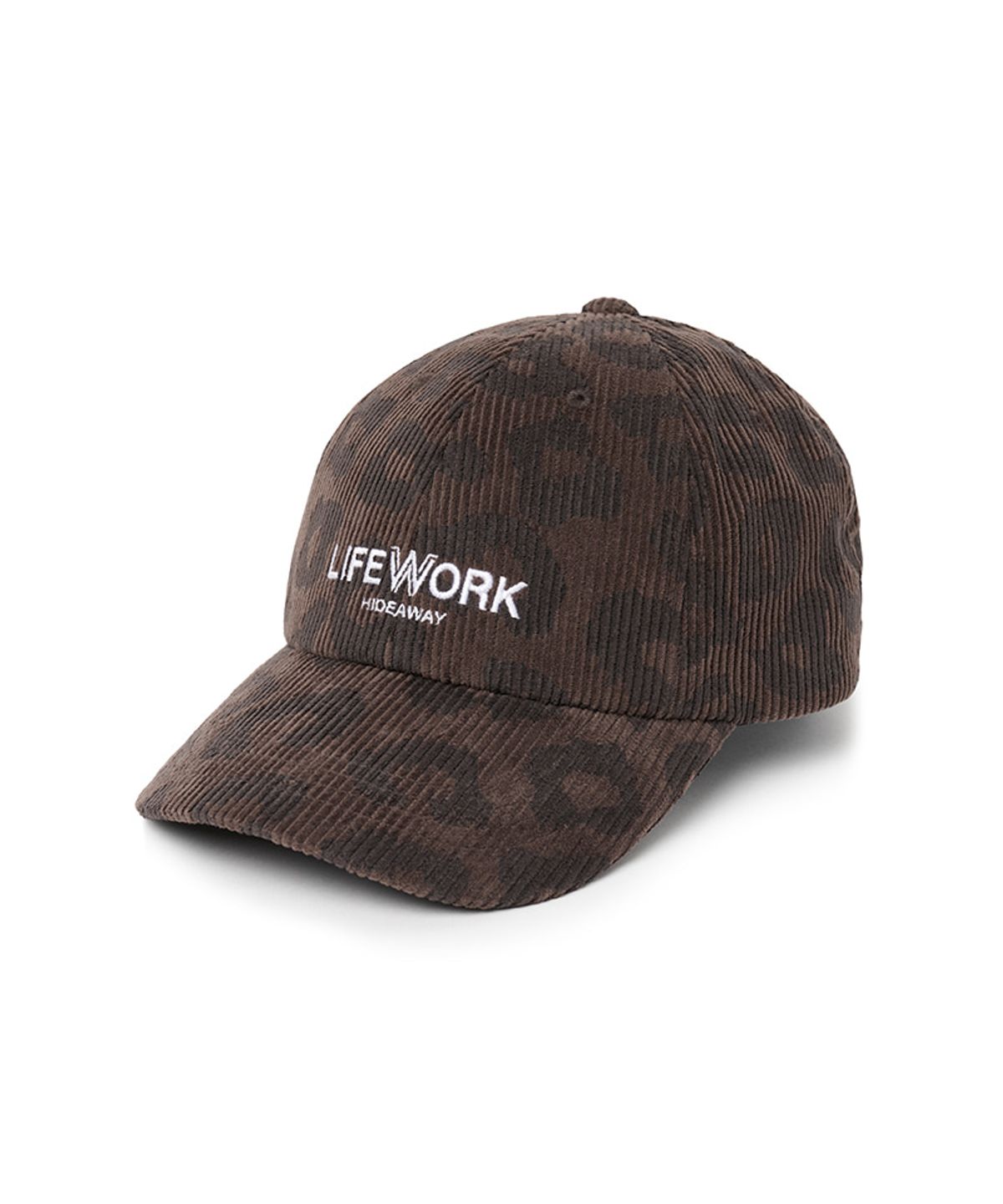 라이프워크(LIFEWORK) 호피 코듀로이 언스트럭쳐 볼캡