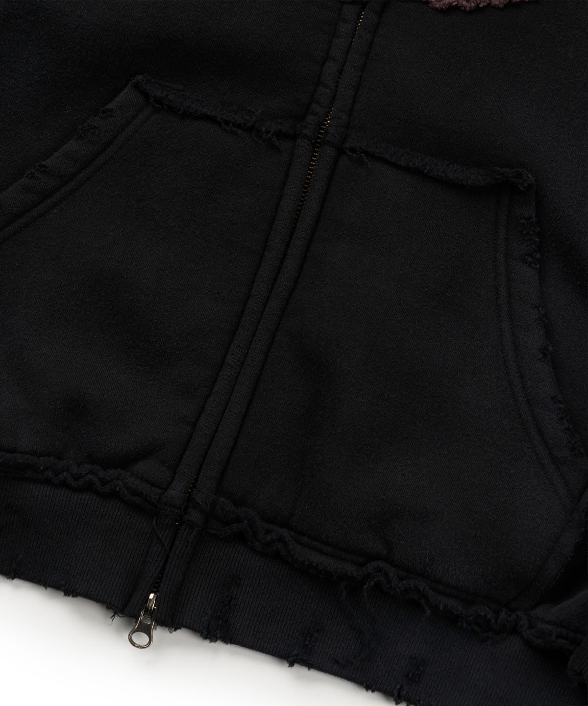 유얼쎄시(YOUR SASSY) Antique Skull Hoodie Zip Up (BLACK)