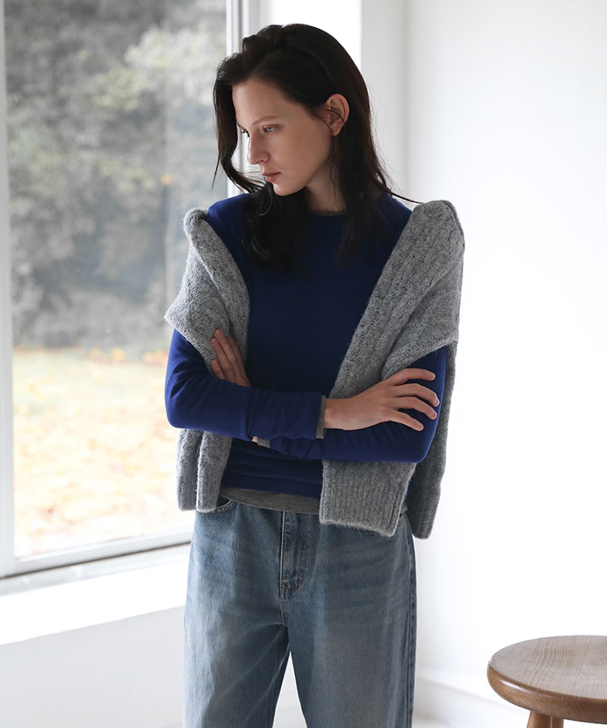 베르네프(VERTNEUF) Lemai Round wool tencel TS(4colors)