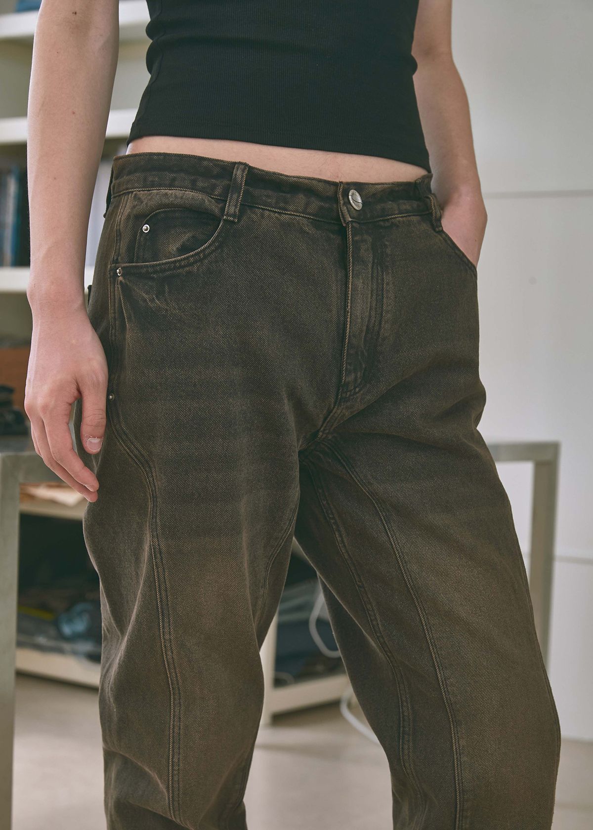 세븐틴엔드(17END) M 006 A ROUND JEANS TBK