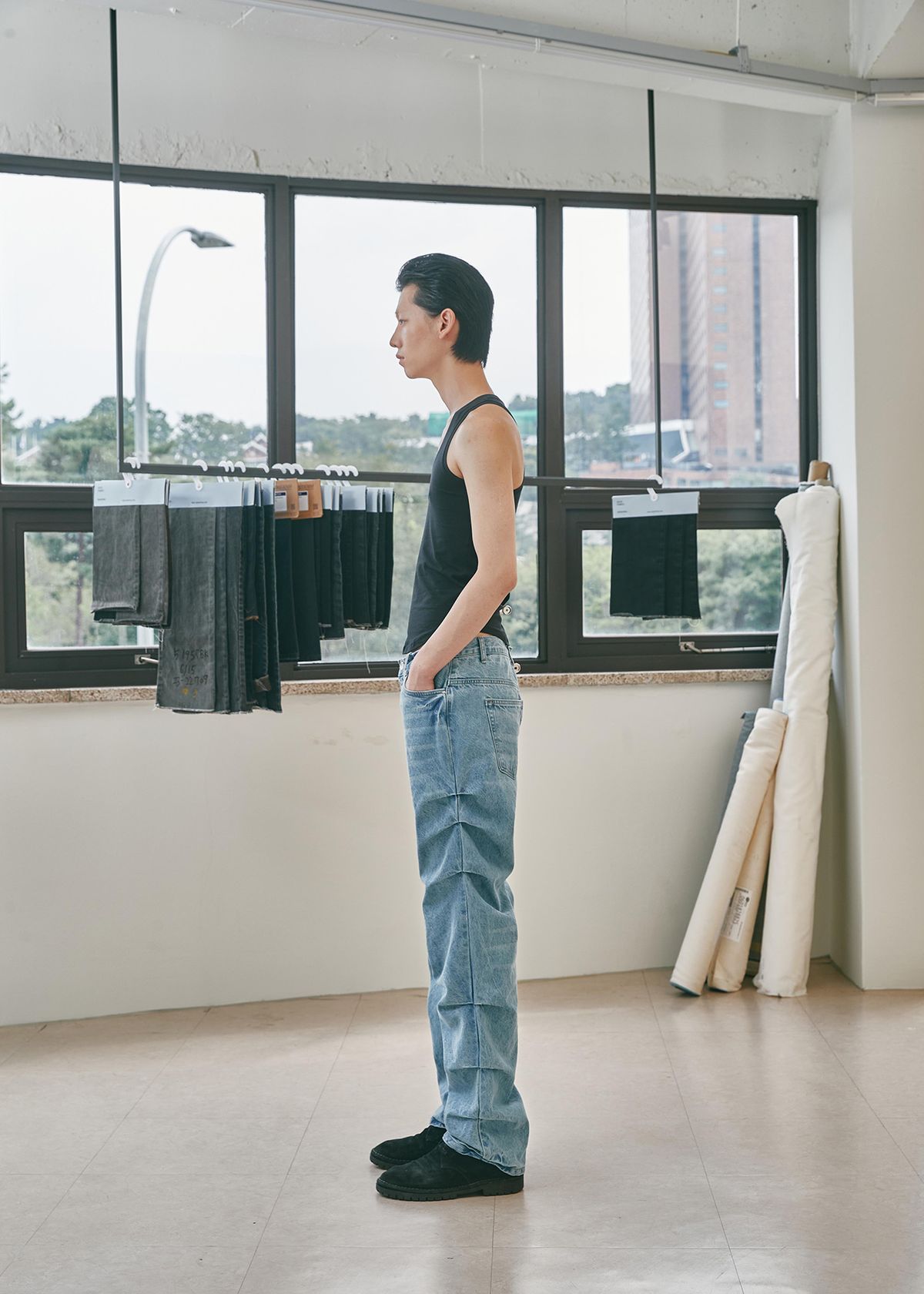 세븐틴엔드(17END) M 007 SIX TUCKS JEANS