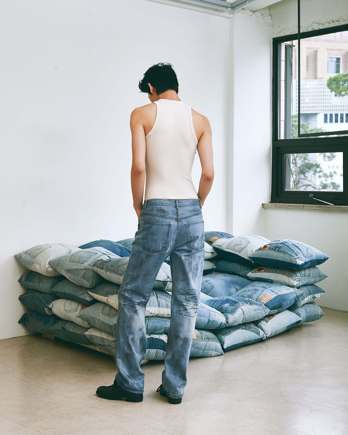 세븐틴엔드(17END) M 0032 POLLUTED JEANS