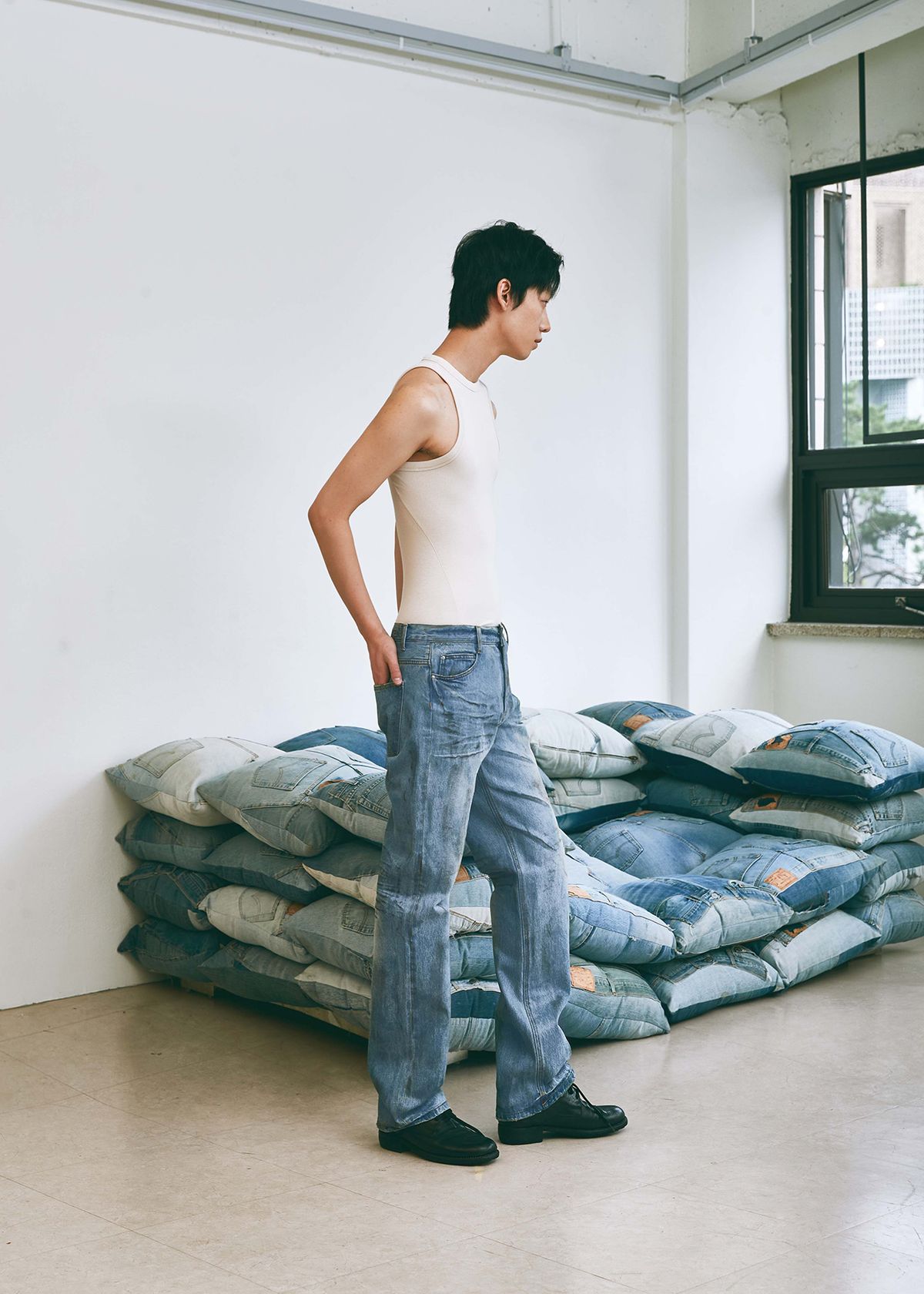 세븐틴엔드(17END) M 0032 POLLUTED JEANS