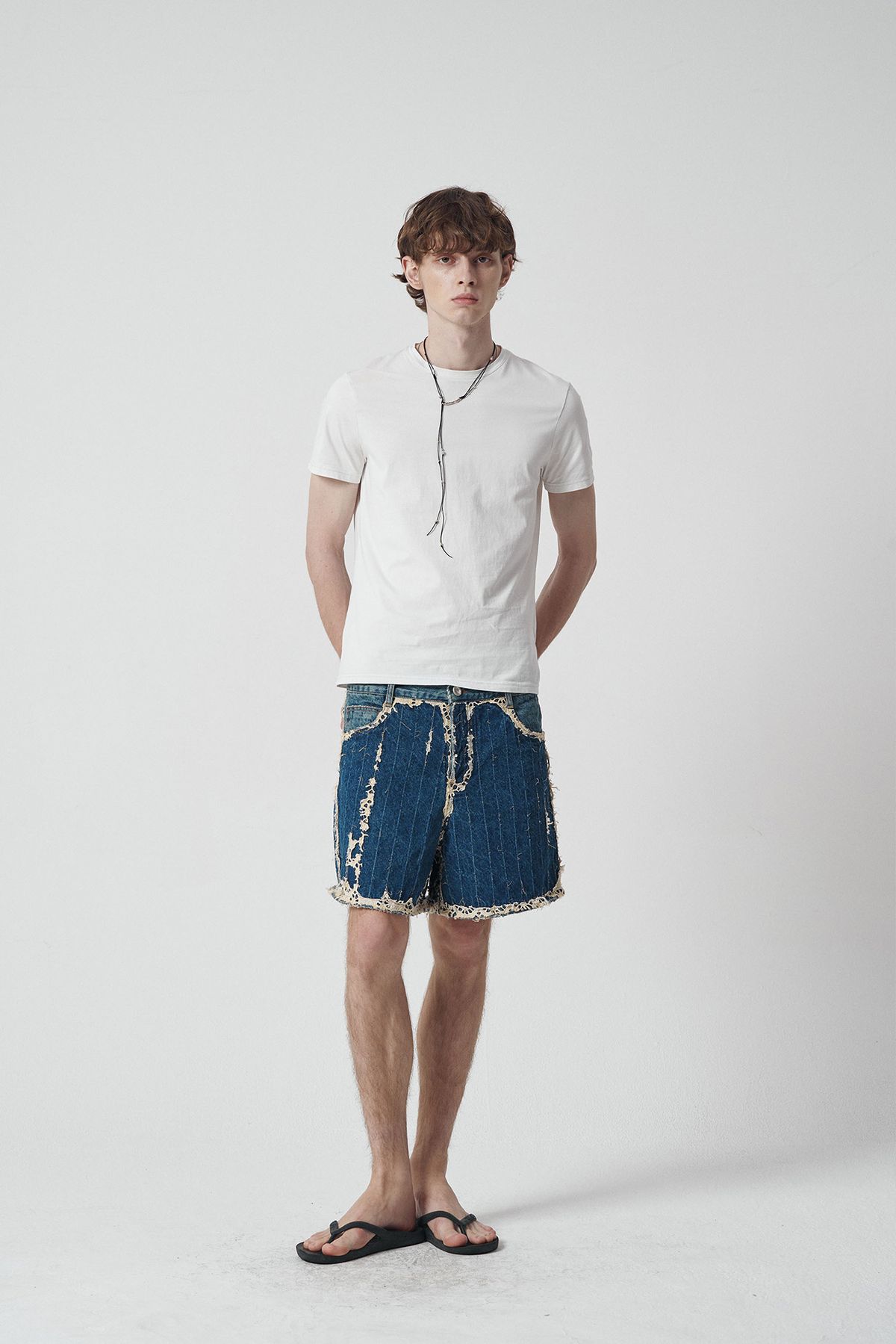 세븐틴엔드(17END) M 016 LACE SHORTS