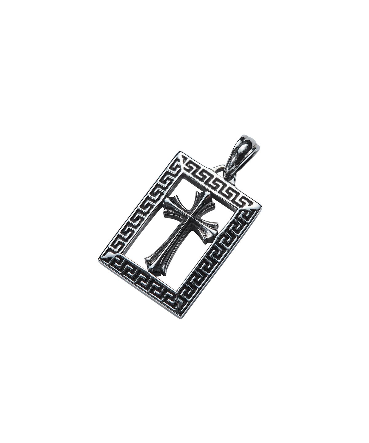 스팅925(STING925) Meander Frame Royal Cross Pendant