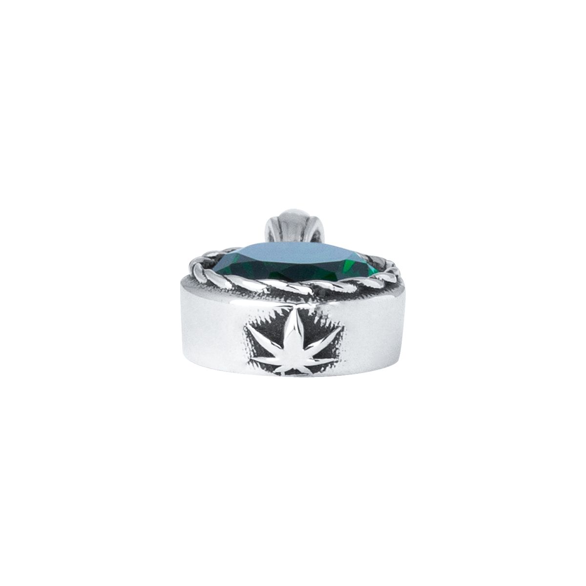 스팅925(STING925) High Life Oval Emerald Pendant