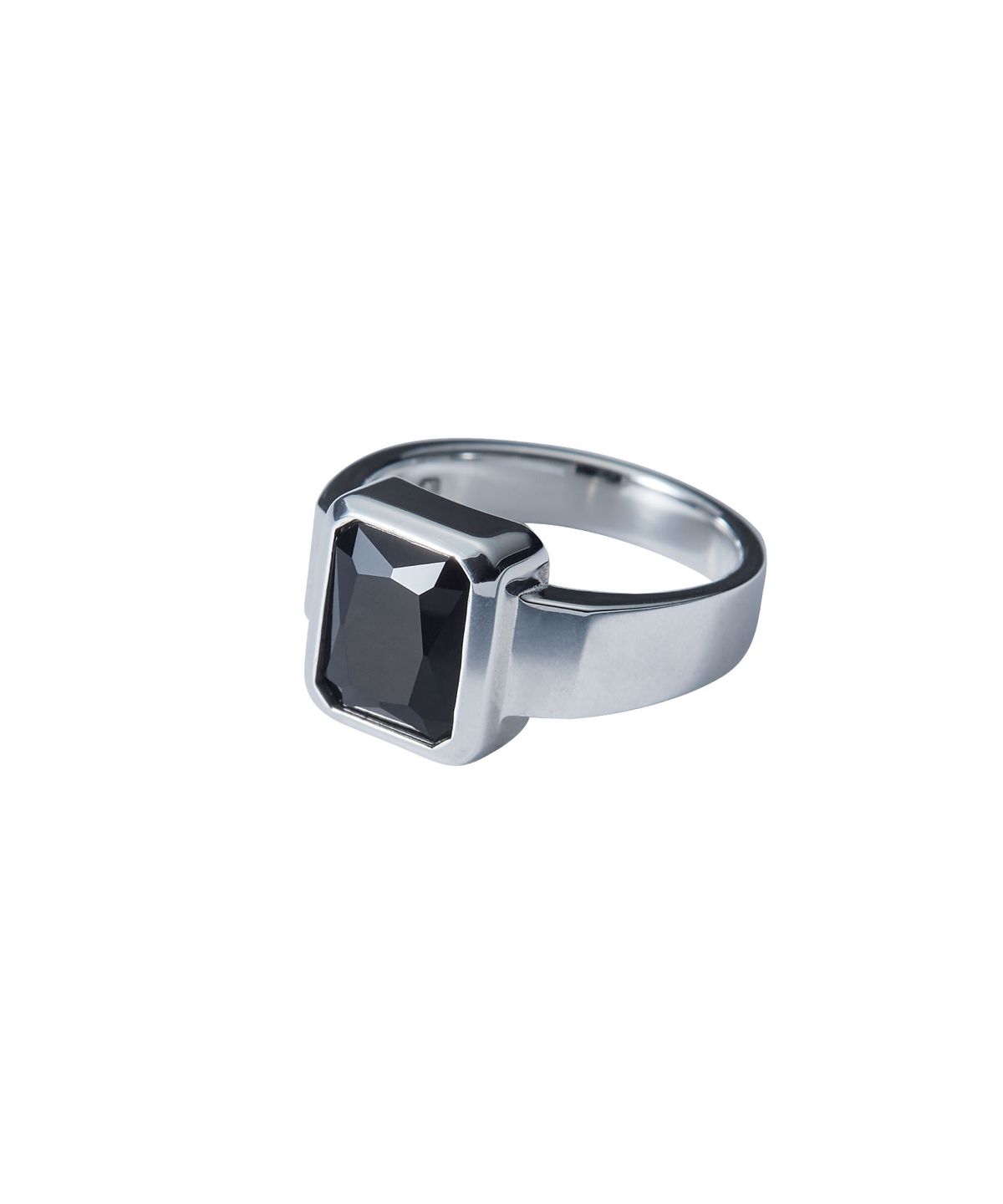 스팅925(STING925) Black Emerald Cut Ring