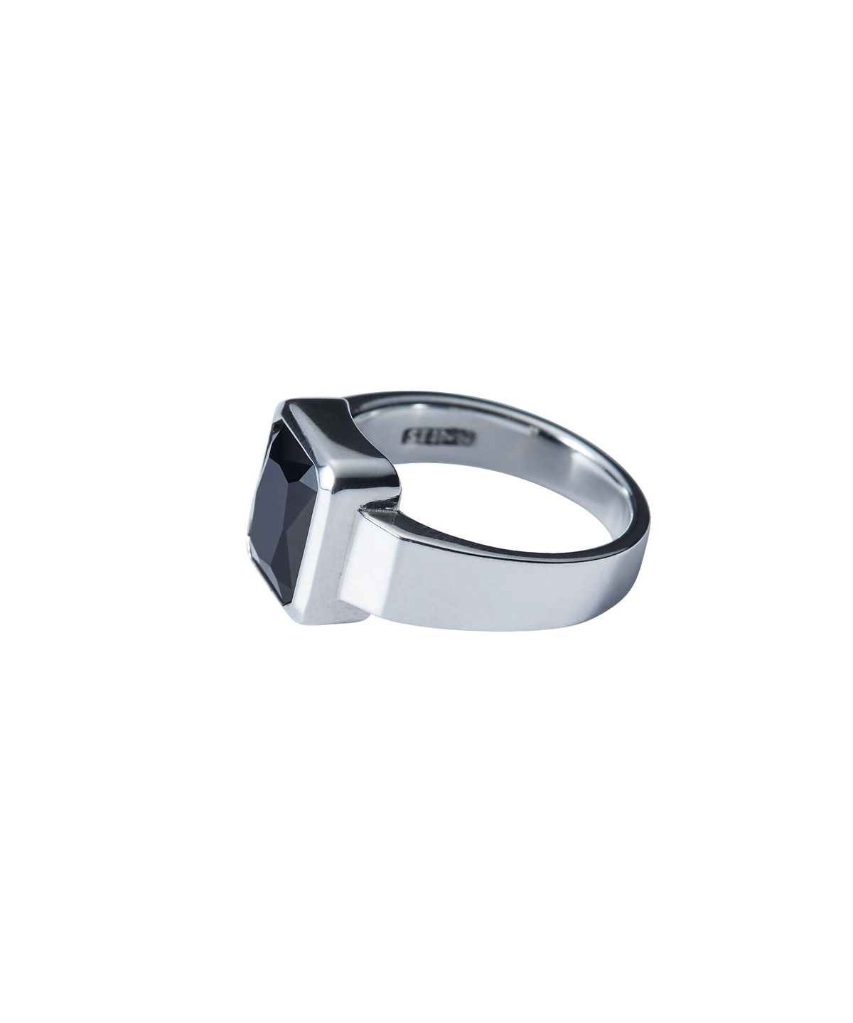 스팅925(STING925) Black Emerald Cut Ring