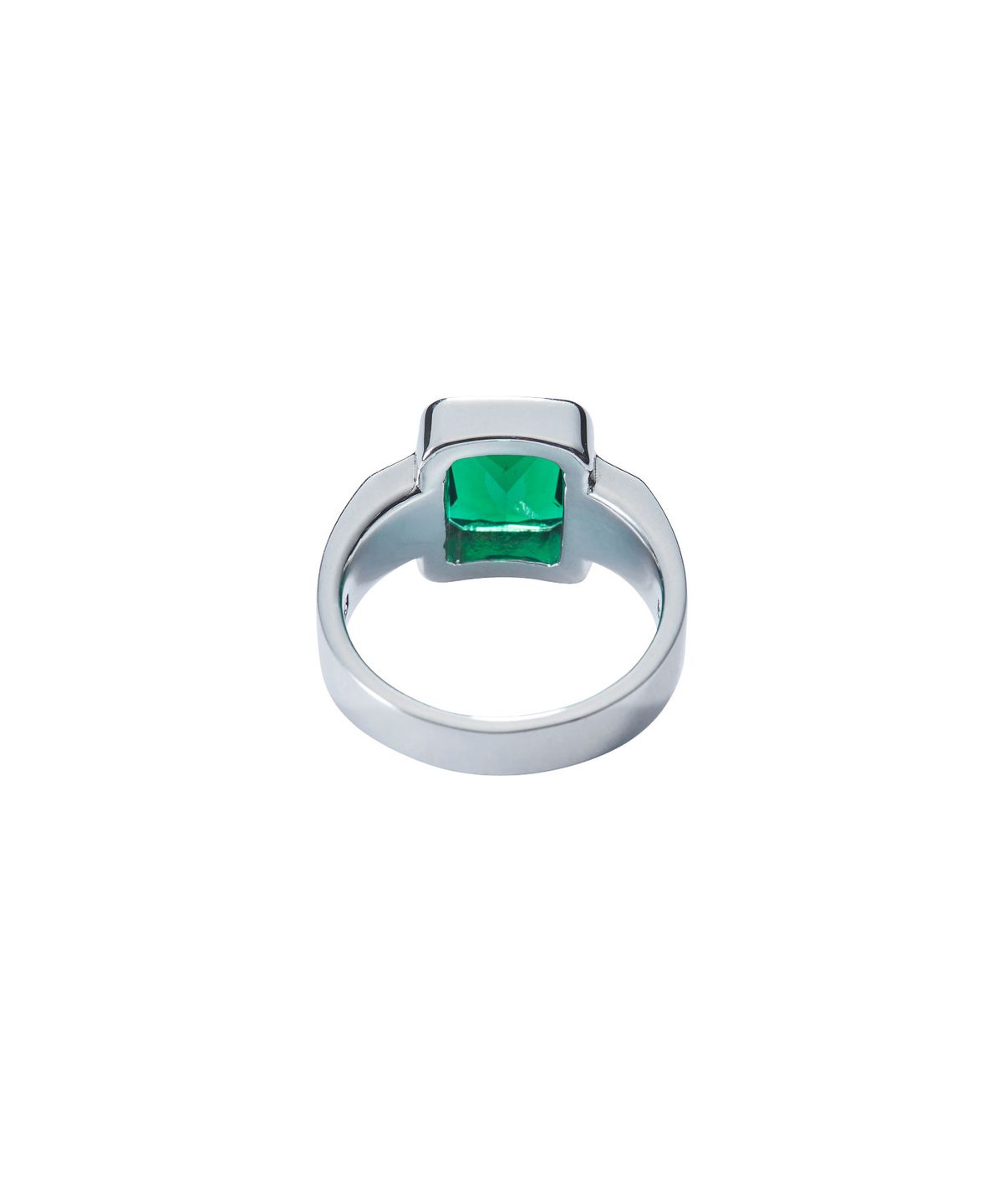 스팅925(STING925) Green Emerald Cut Ring