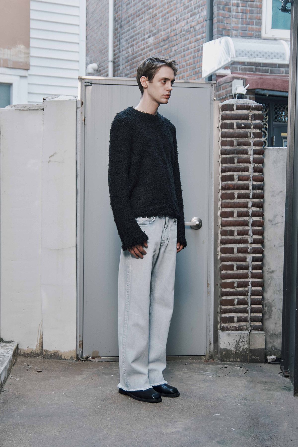 세븐틴엔드(17END) M 0092 WP STRIPED DENIM JEANS