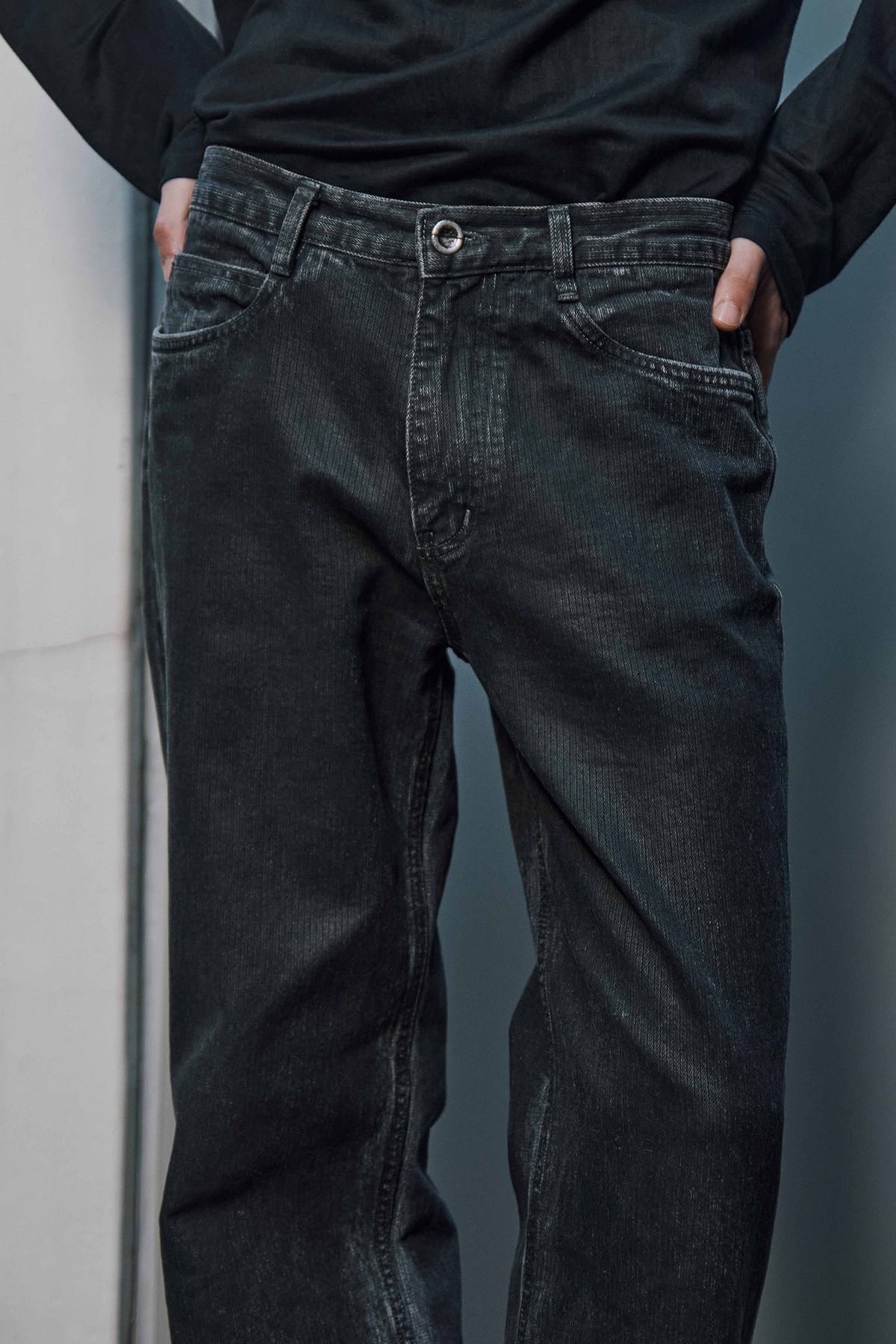 세븐틴엔드(17END) M 0102 BP STRIPED DENIM JEANS