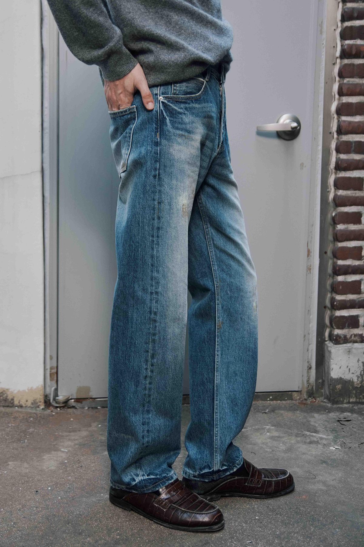 세븐틴엔드(17END) M 03 SELVEDGE WASHING JEANS