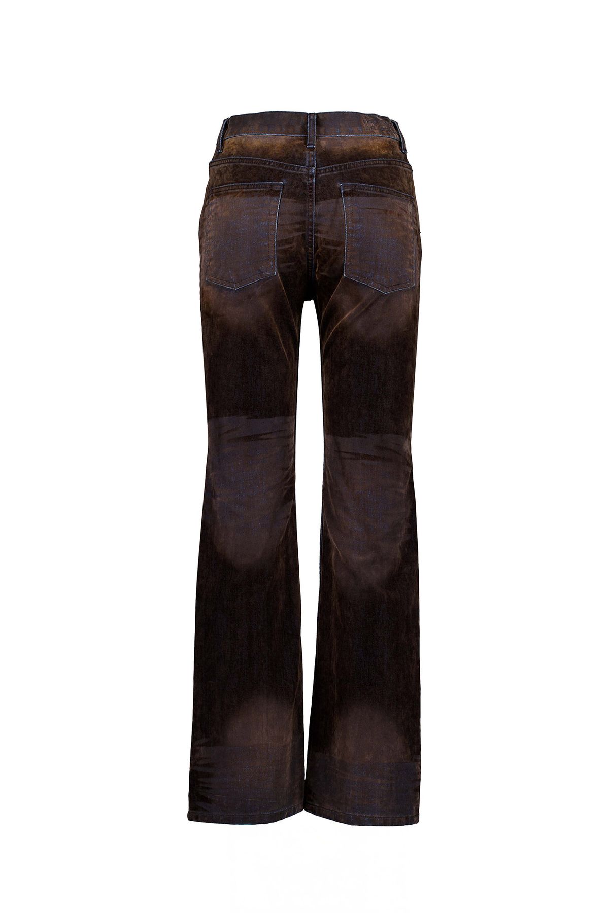 세븐틴엔드(17END) F 017 FLOCKED WASHED BOOTCUT