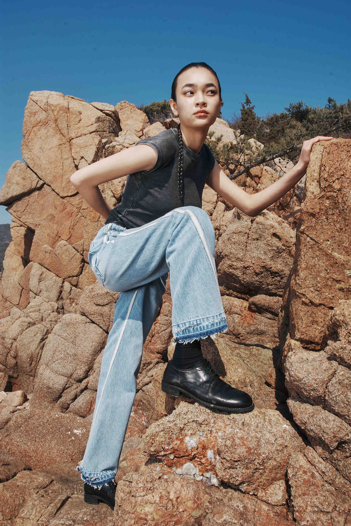 세븐틴엔드(17END) F 018 SIDE JEANS