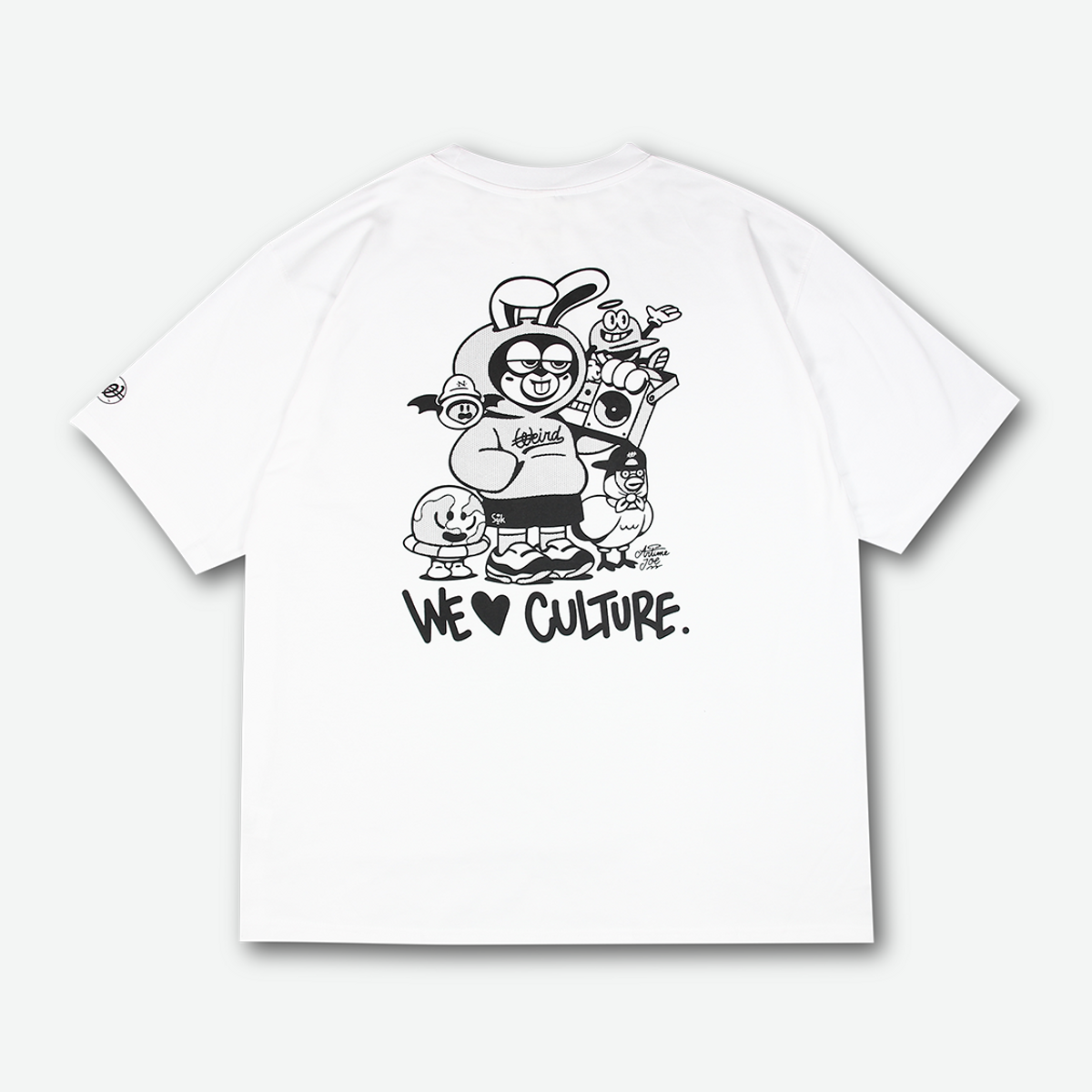위얼드월드(WEIRDWORLD) ARTIMEJOE X WEIRDWORLD T-SHIRT 화이트