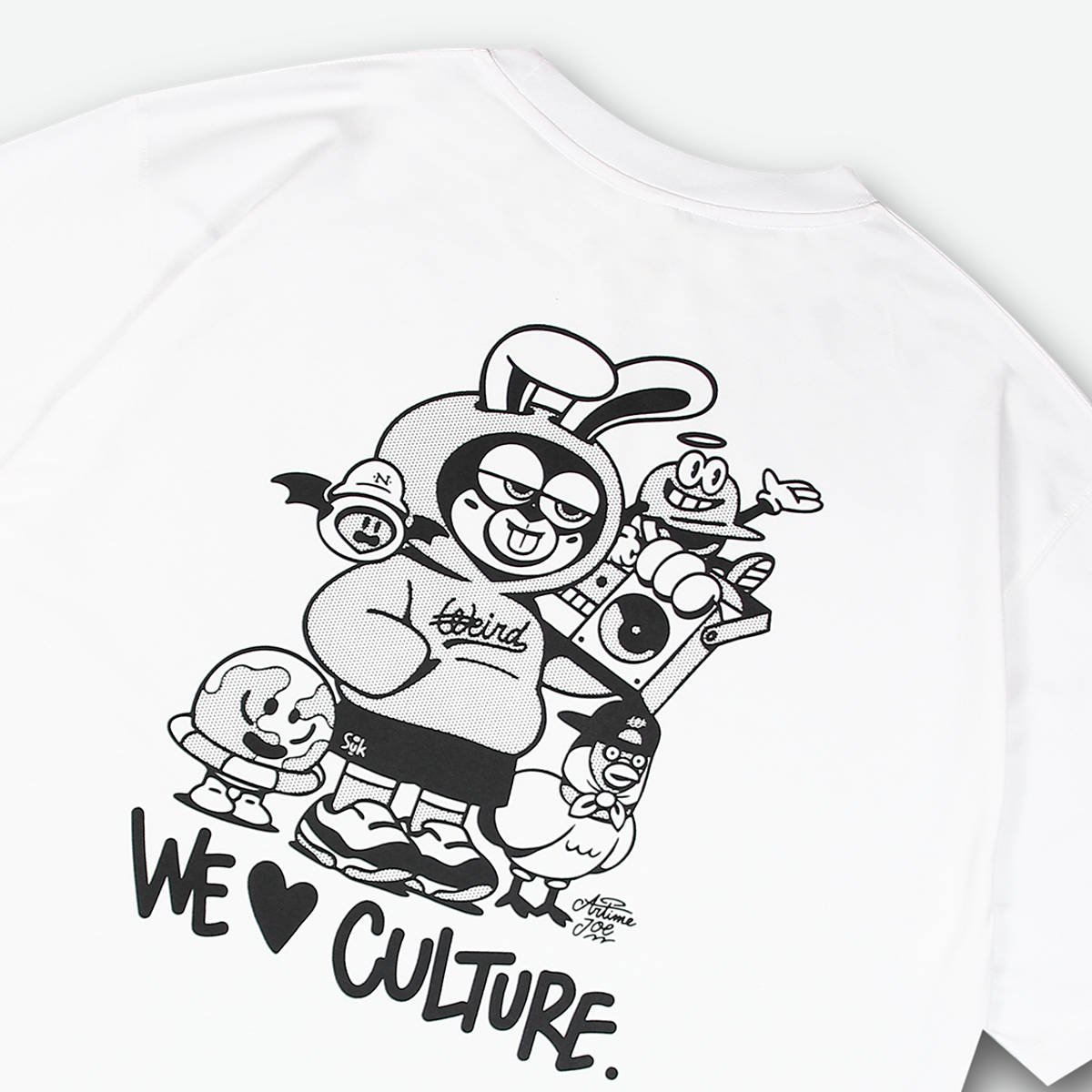 위얼드월드(WEIRDWORLD) ARTIMEJOE X WEIRDWORLD T-SHIRT 화이트
