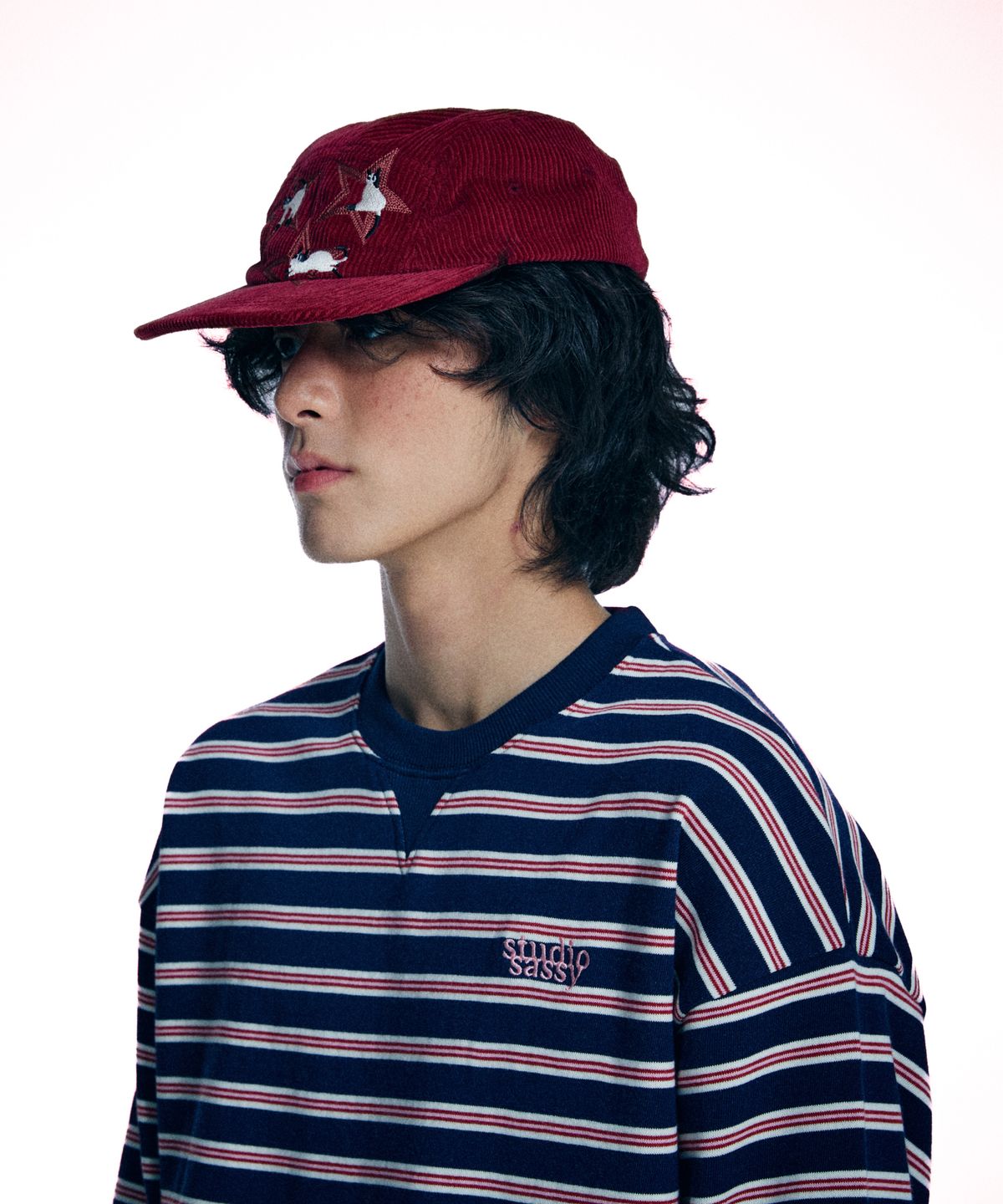유얼쎄시(YOUR SASSY) Triple Meow Camp Cap (RED)