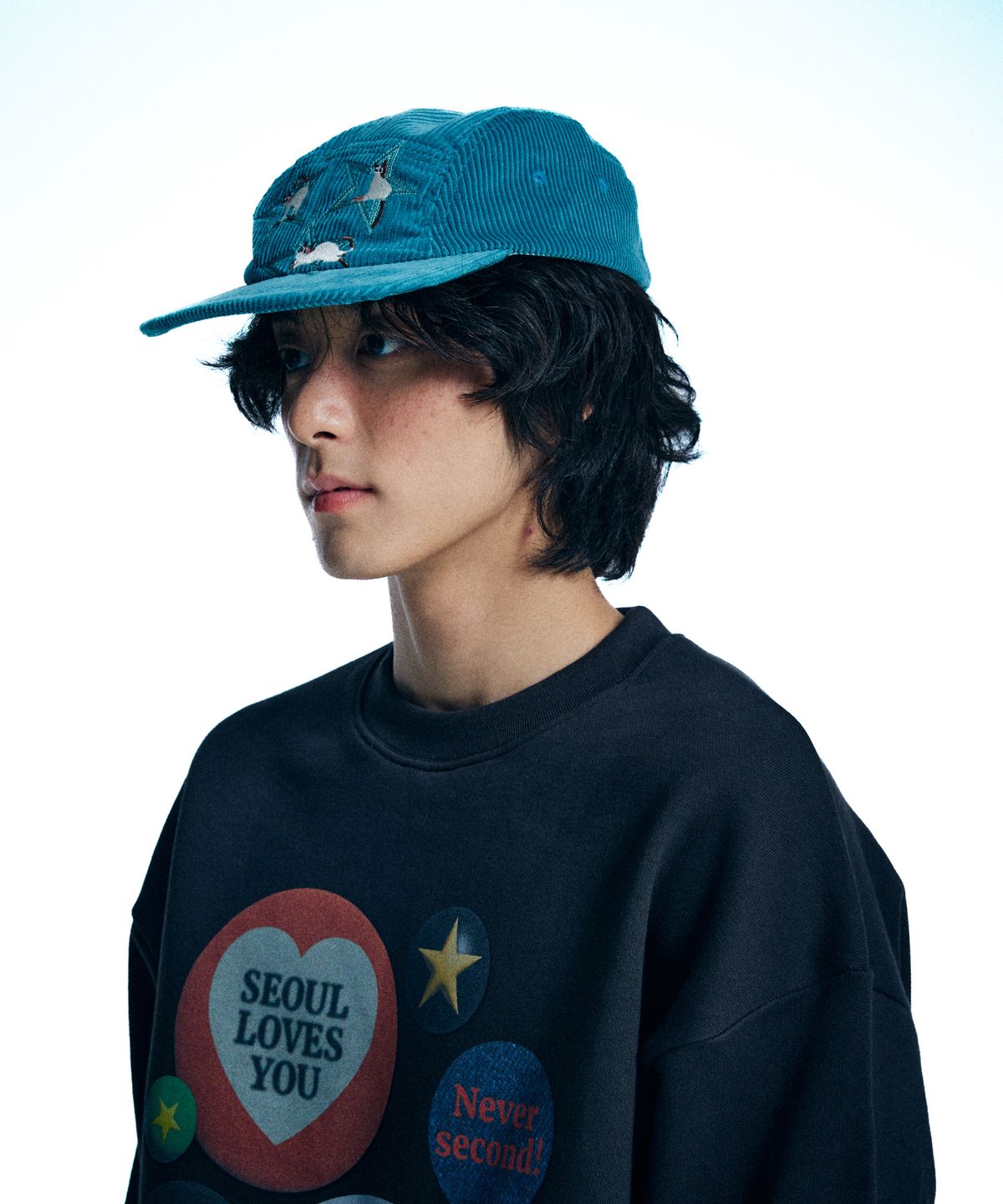 유얼쎄시(YOUR SASSY) Triple Meow Camp Cap (MINT)