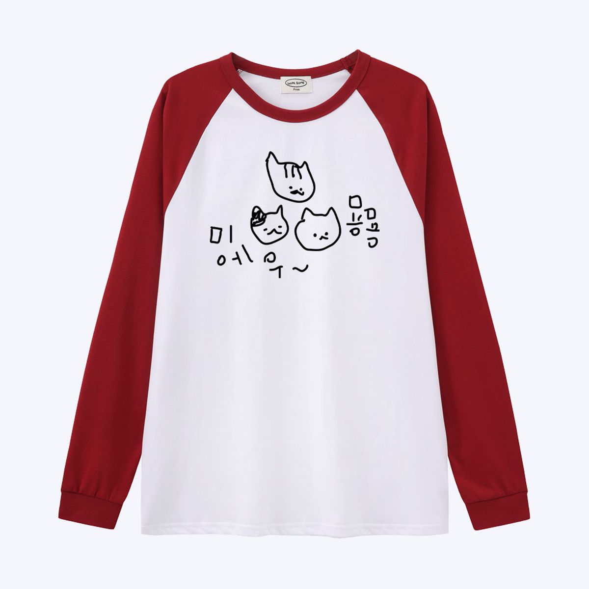 위드썸(WITHSOME) [withsome made]엉망 진창 마라 고앵이 묭묭 귀염나그랑 티셔츠