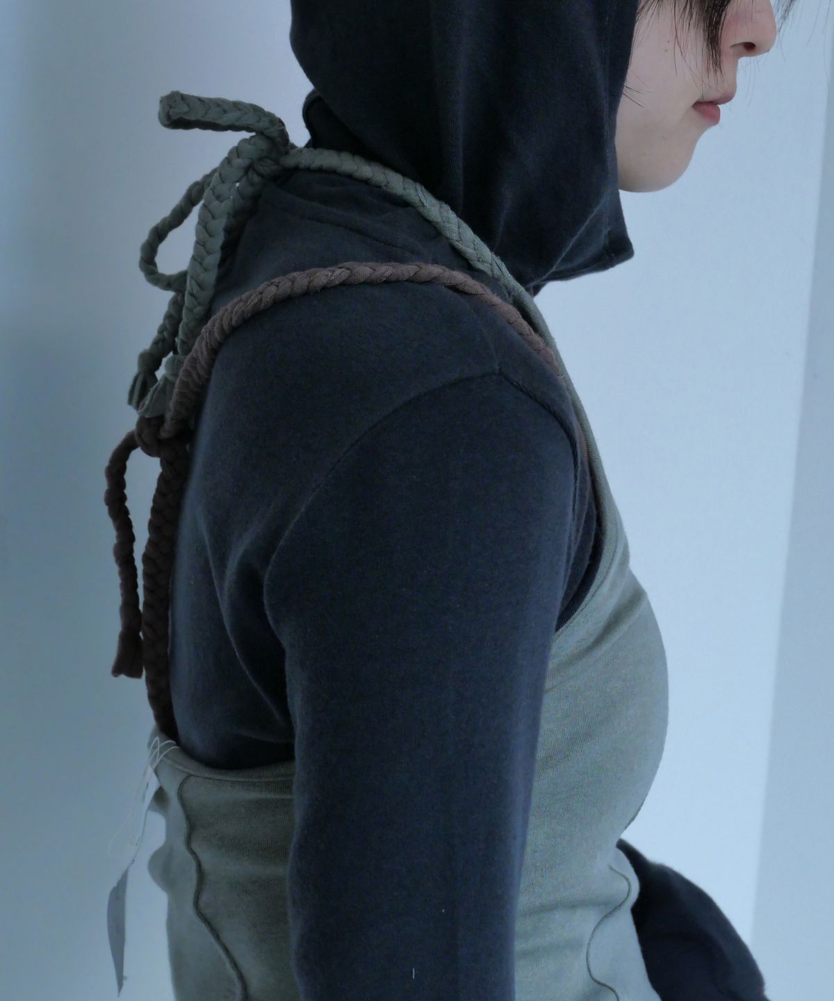 차마스포츠랩(CHAMASPORTSLAB) Wool Hand Braid Top_Khaki