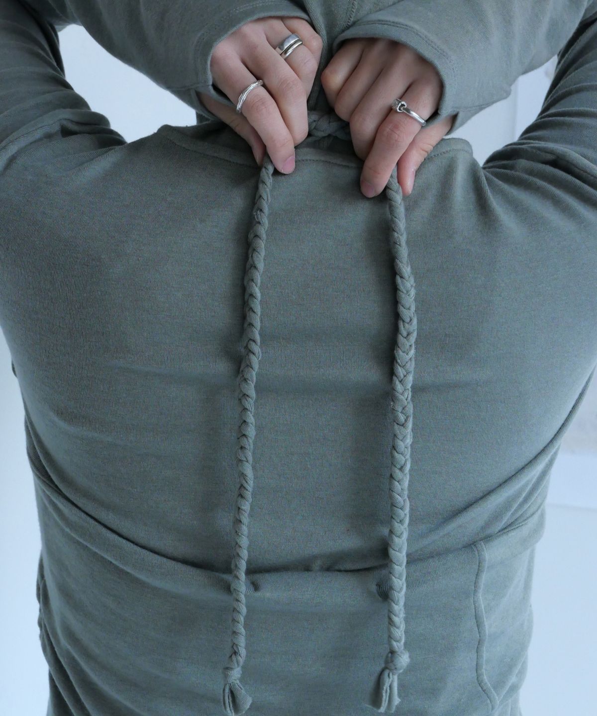 차마스포츠랩(CHAMASPORTSLAB) Wool Hand Braid Top_Khaki