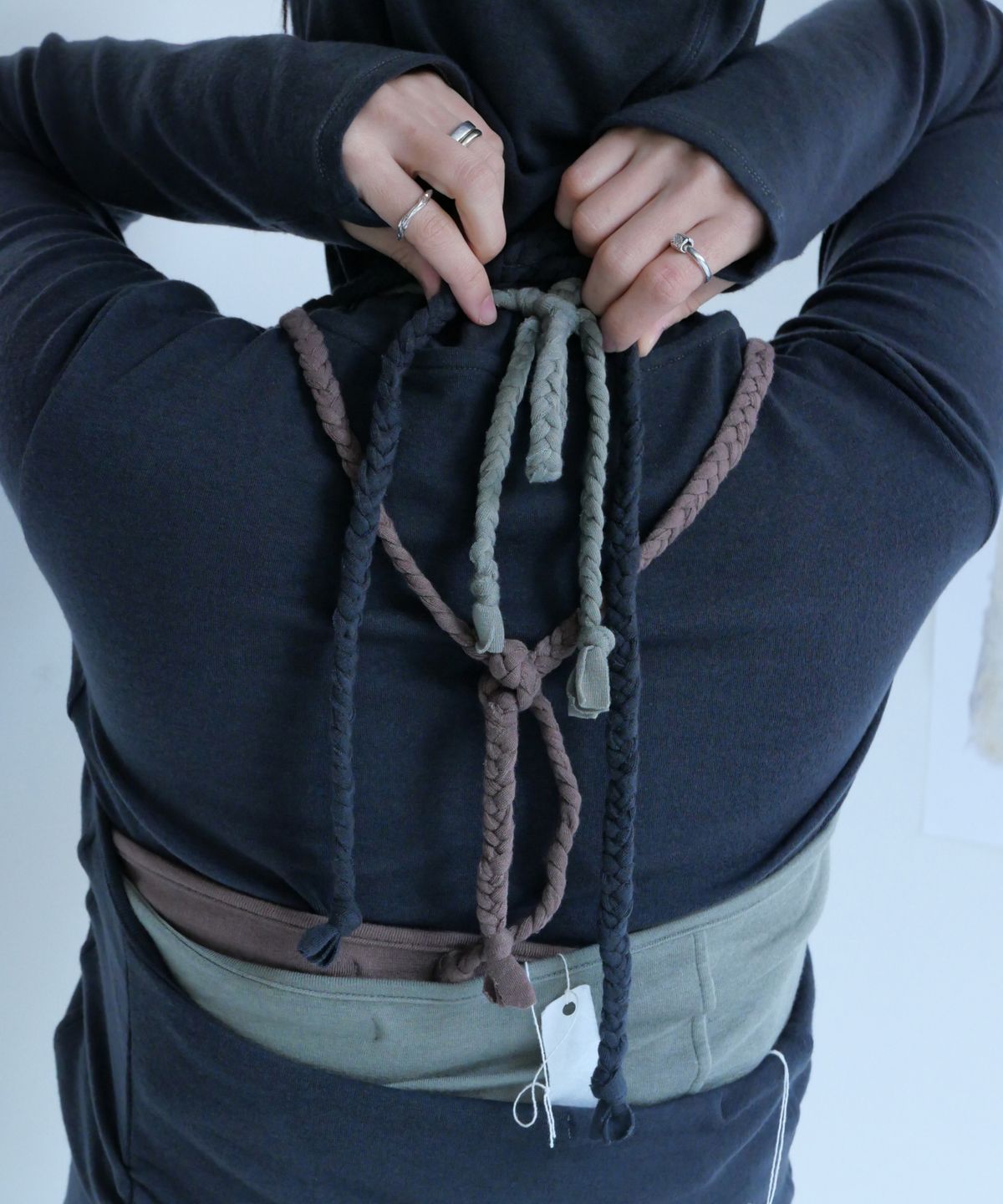 차마스포츠랩(CHAMASPORTSLAB) Wool Hand Braid Top_Khaki