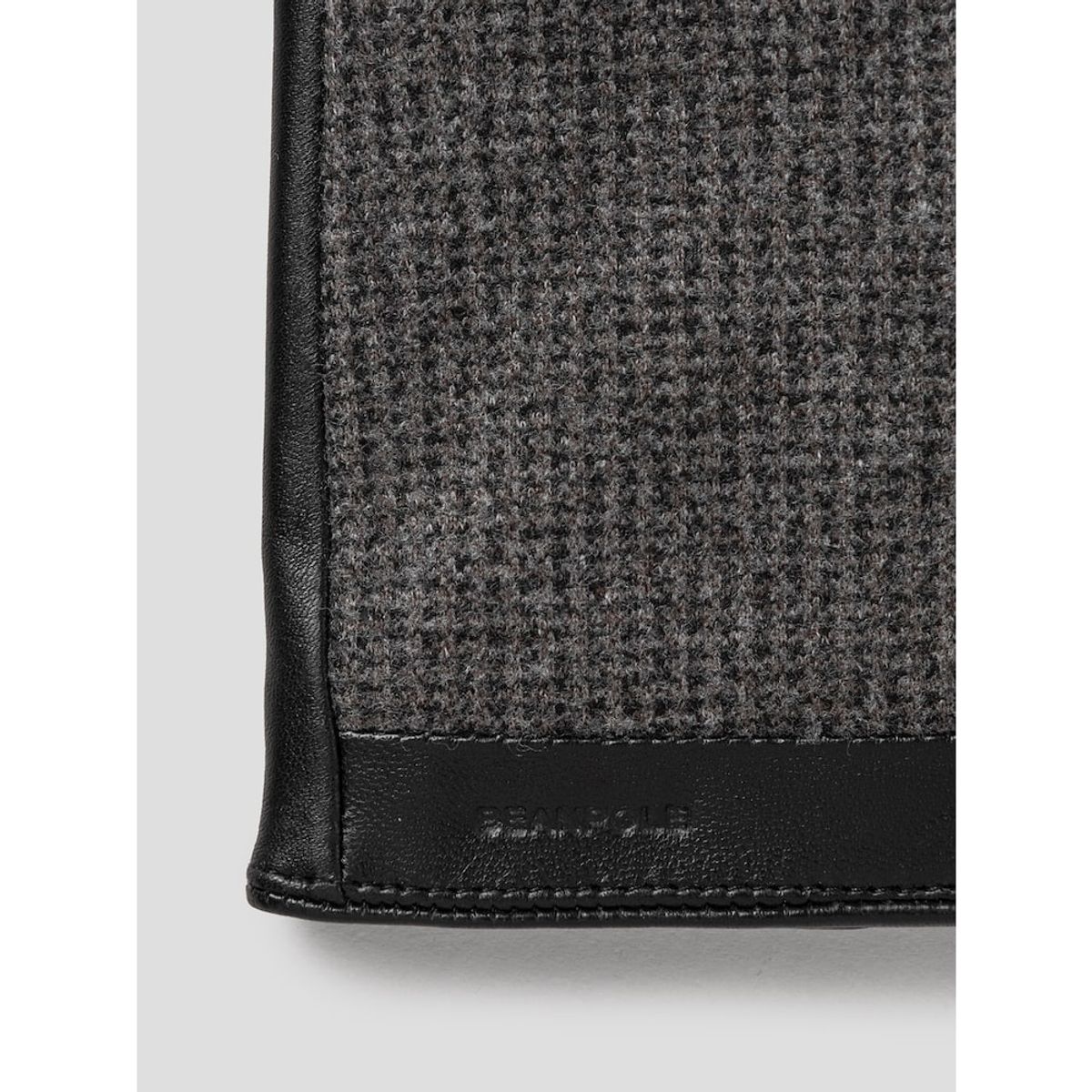 빈폴 액세서리(BEANPOLE ACCESSORY) 남성 체크 배색 양가죽 장갑 - 블랙
