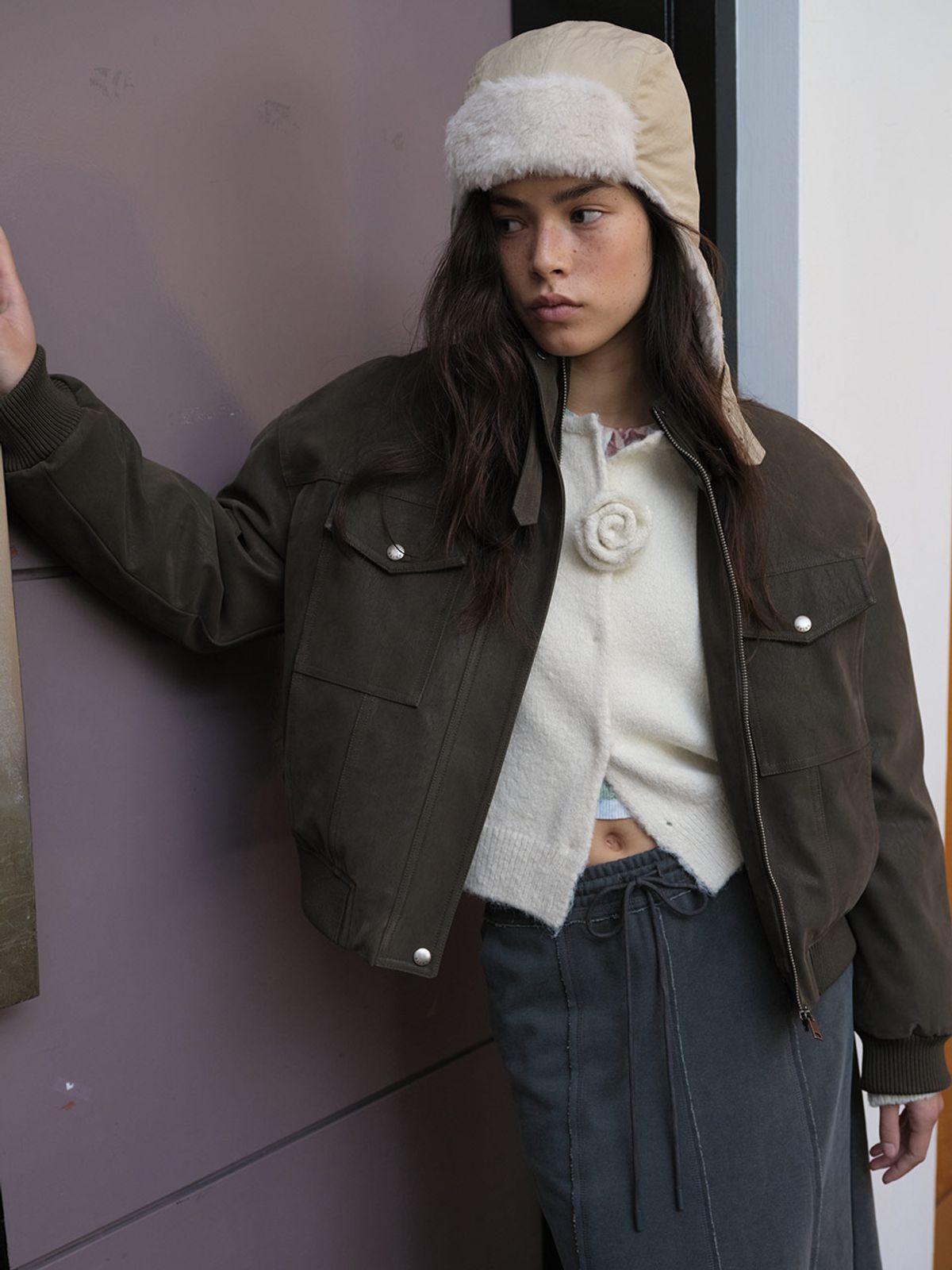 레이브(RAIVE) Soft Touch Blouson Jumper VD5WM412_2color